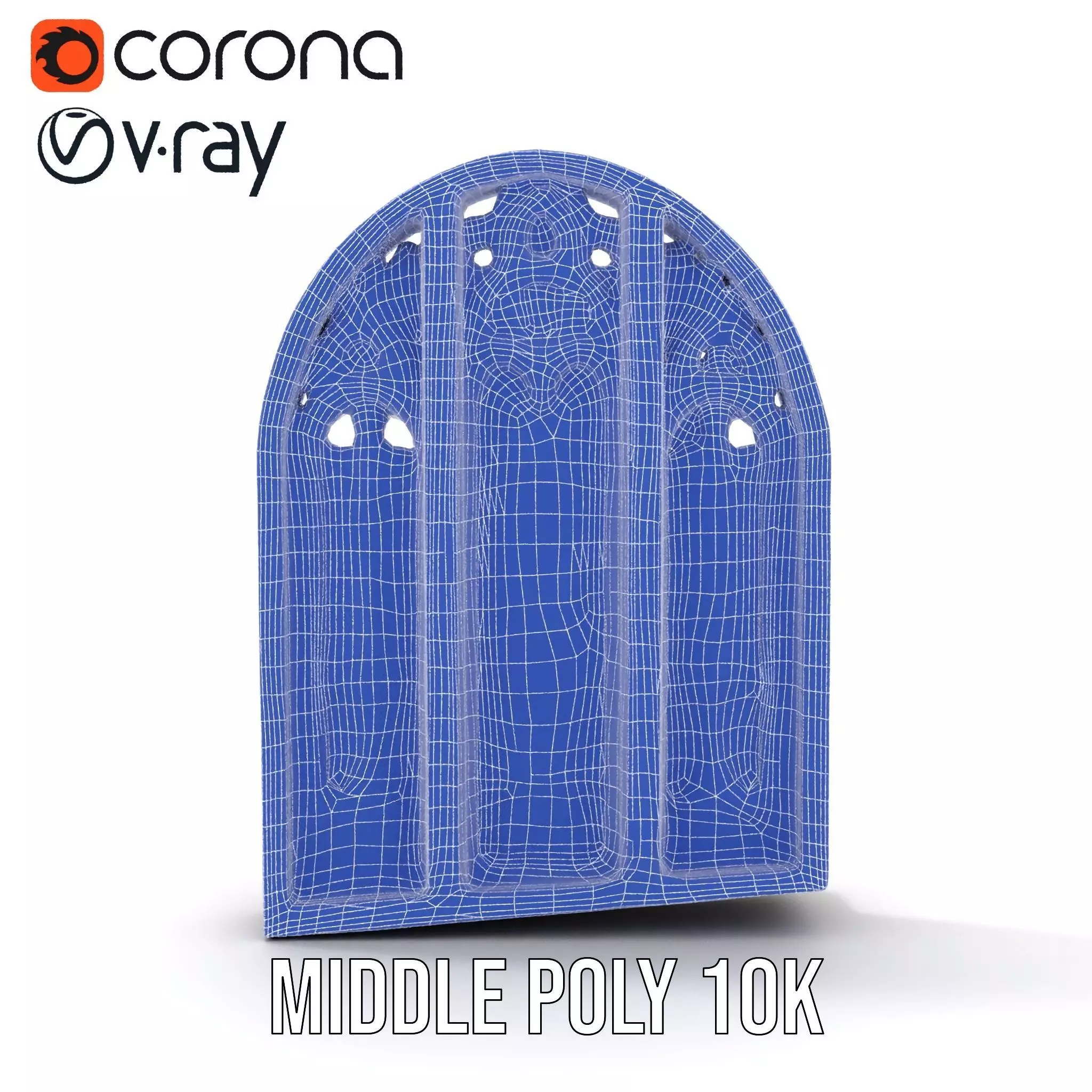 Gothic Stained Glass Window model pack Low-poly 3D model_29