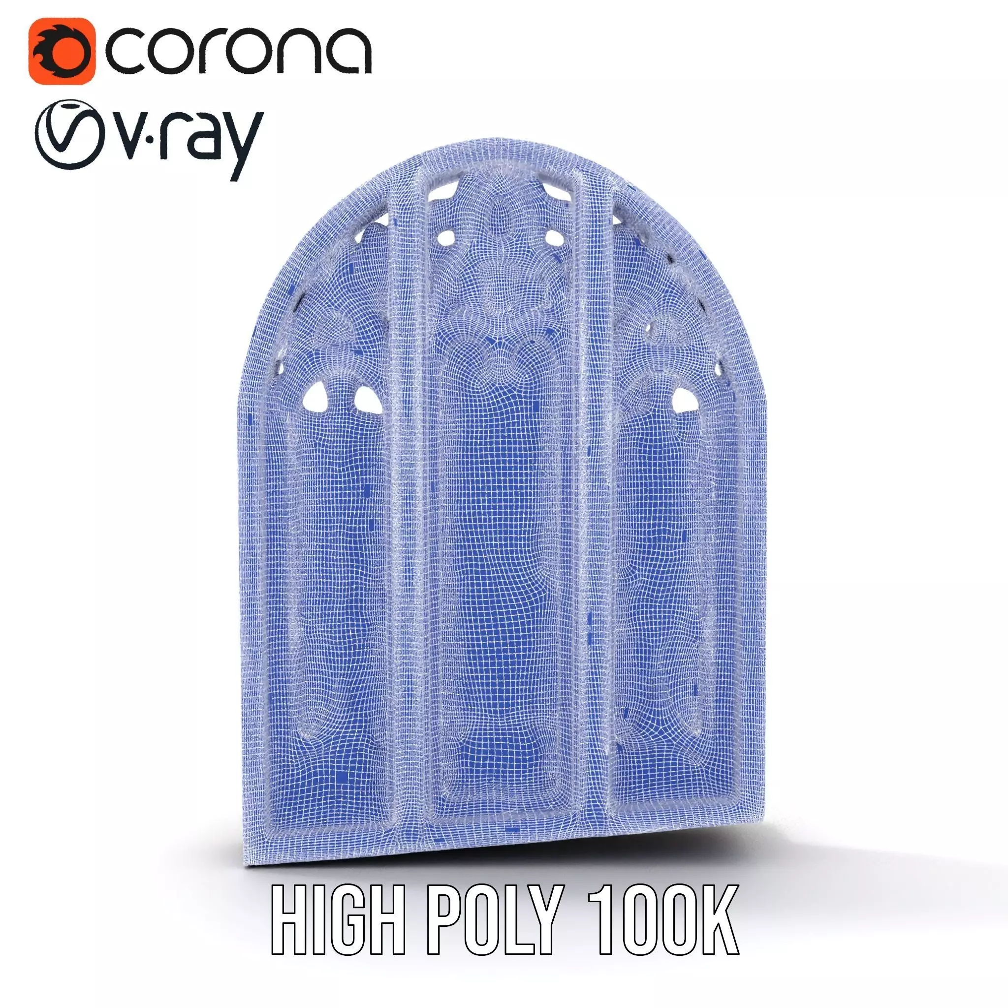 Gothic Stained Glass Window model pack Low-poly 3D model_34