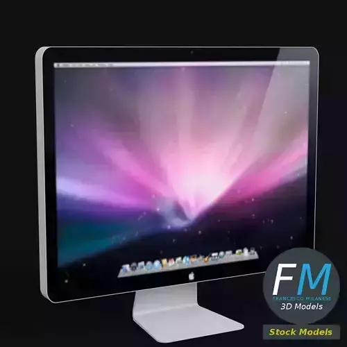 Apple 24 inch LED cinema display 3D model Apple 24 inch LED cinema display 3D model