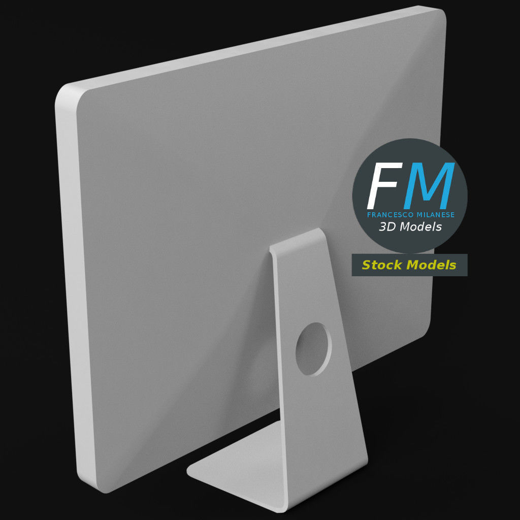 Apple 24 inch LED cinema display 3D model_5