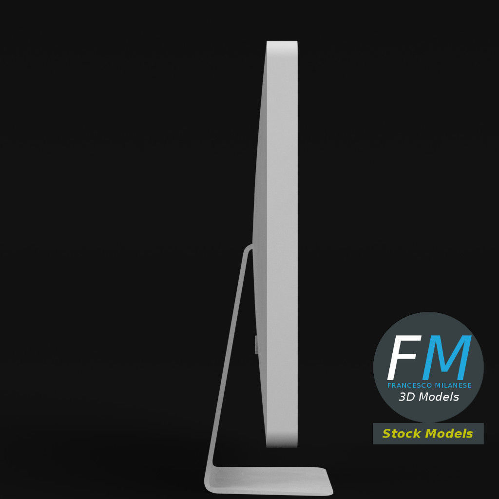 Apple 24 inch LED cinema display 3D model_4