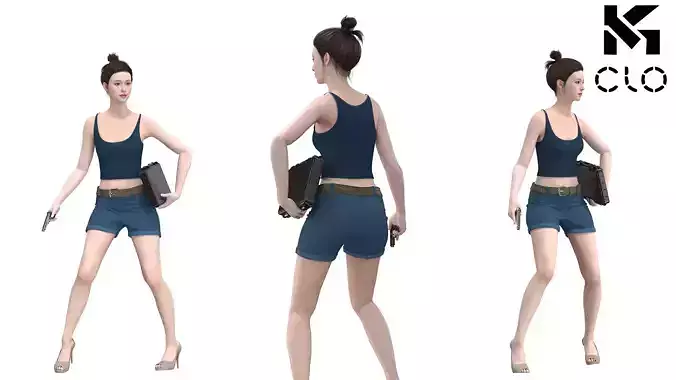 Lucia GTA VI Outfit  Clo3D Marvelous designer