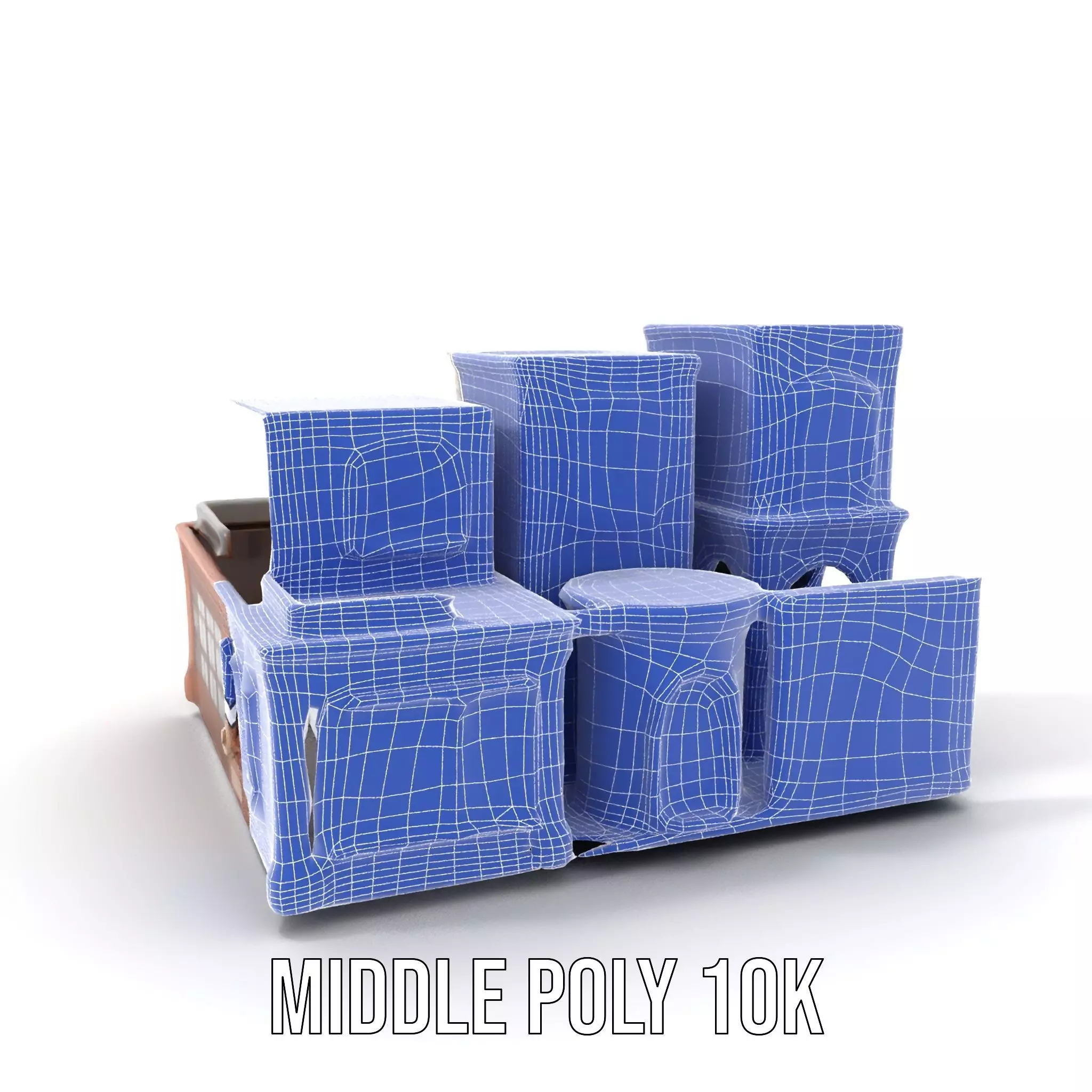 Classic Urban Building model pack Low-poly 3D model_18