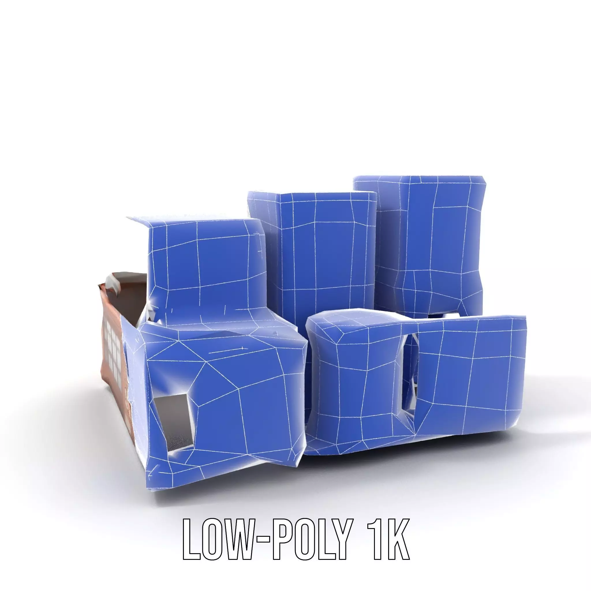 Classic Urban Building model pack Low-poly 3D model_25