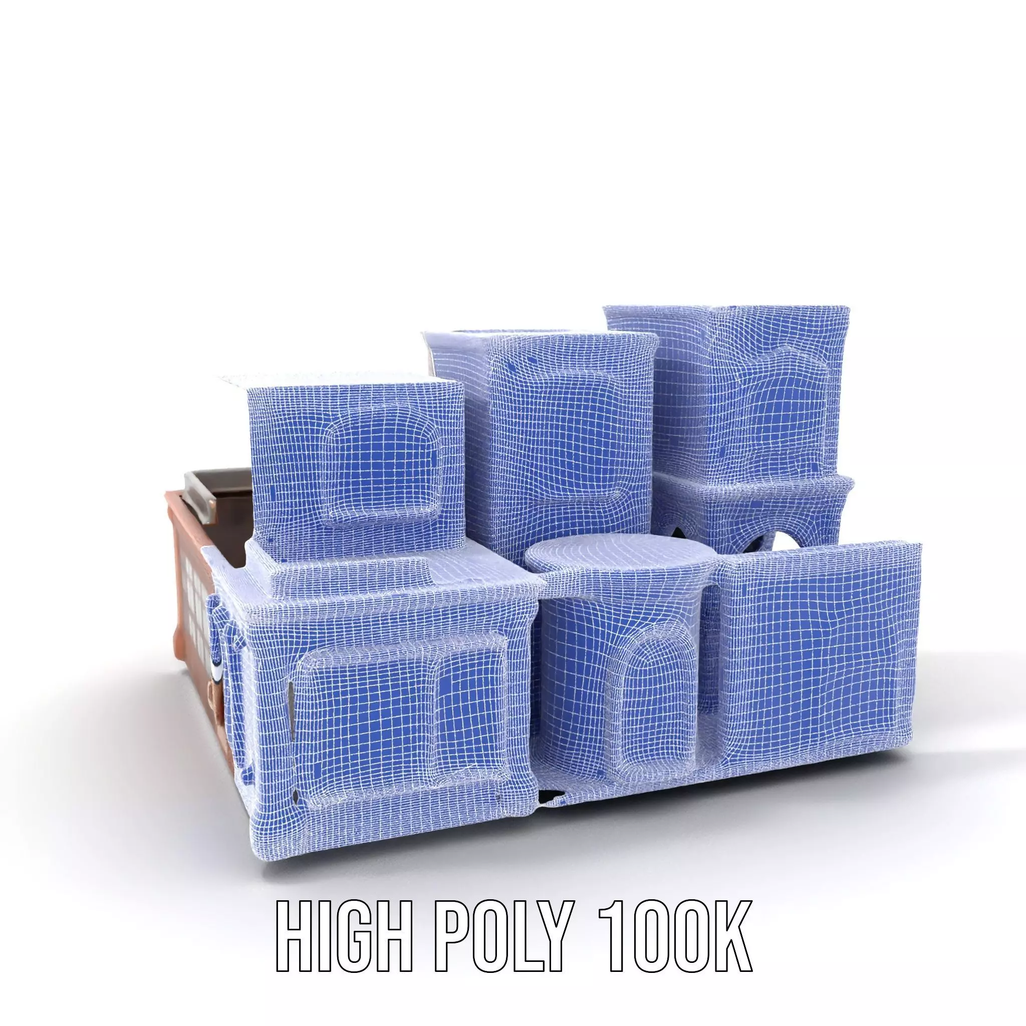 Classic Urban Building model pack Low-poly 3D model_4