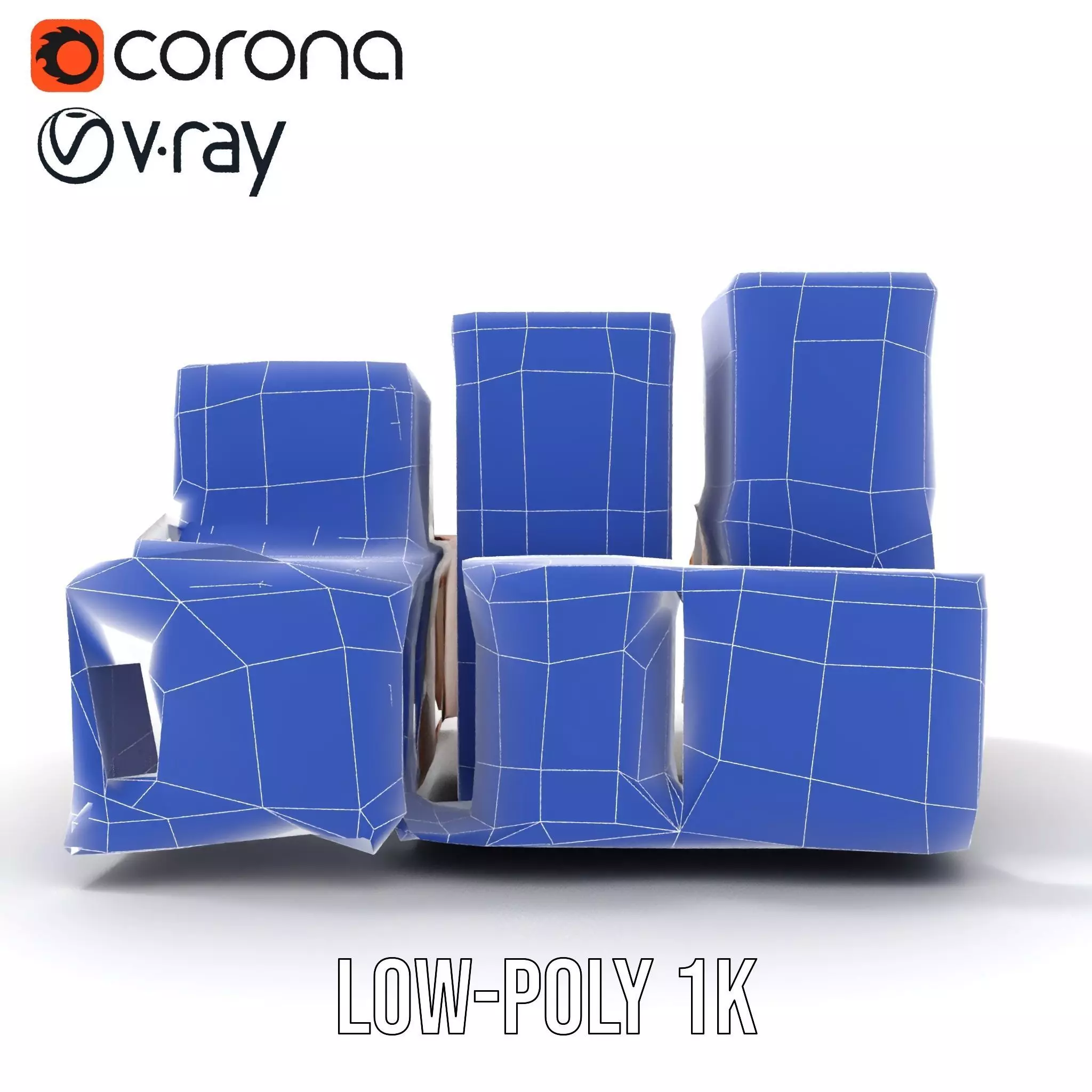 Classic Urban Building model pack Low-poly 3D model_27