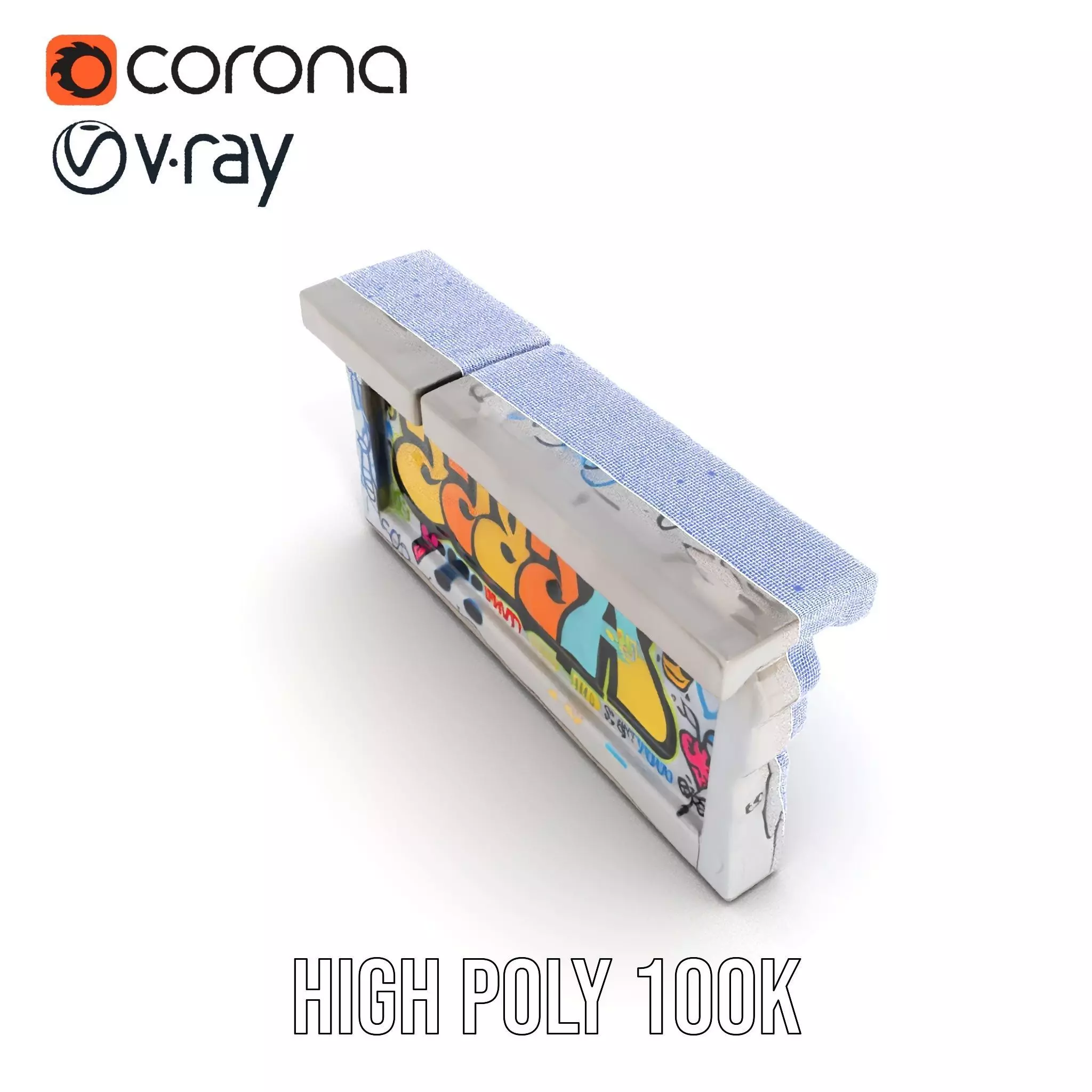 Colorful Graffiti Wall model pack Texture_26