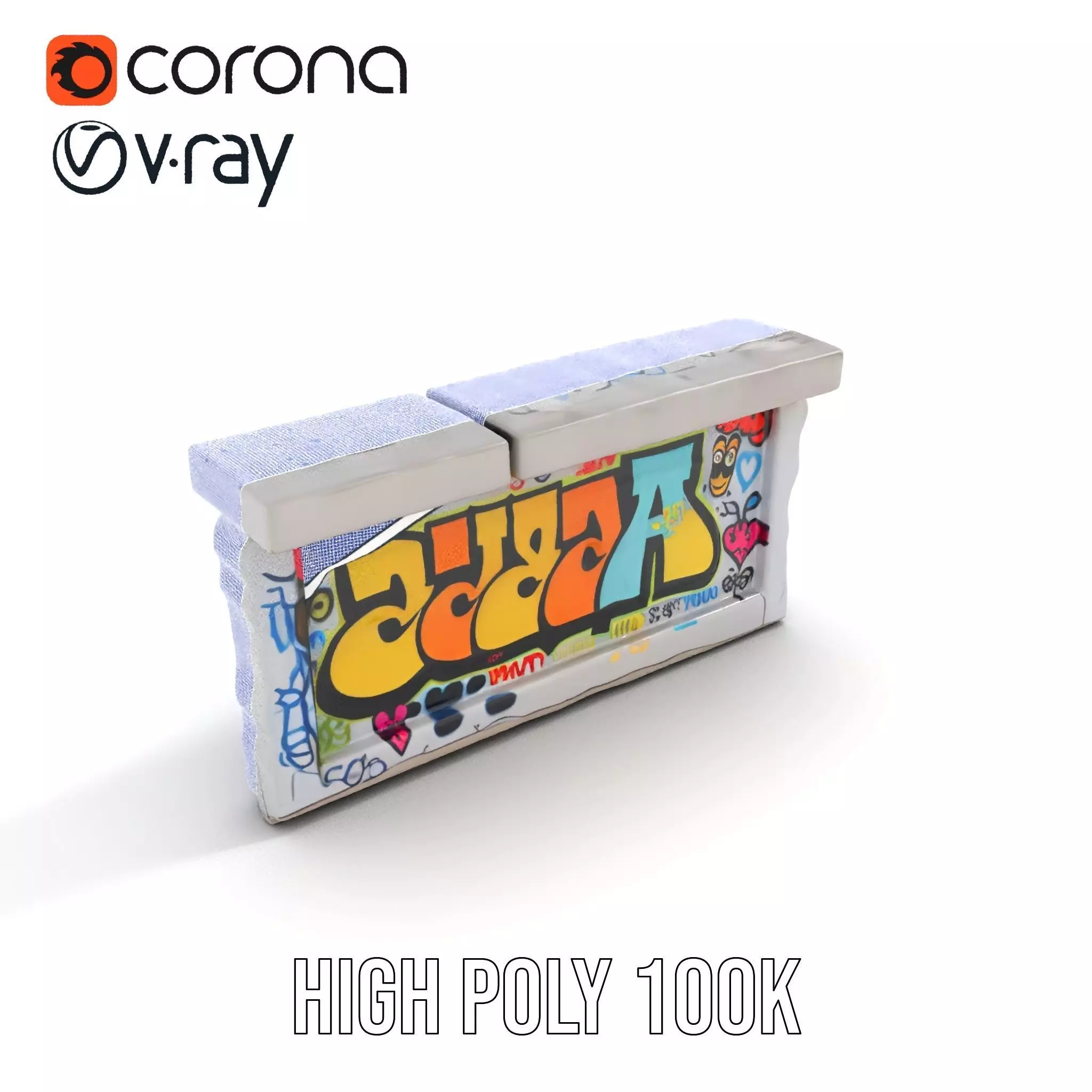 Colorful Graffiti Wall model pack Texture_33