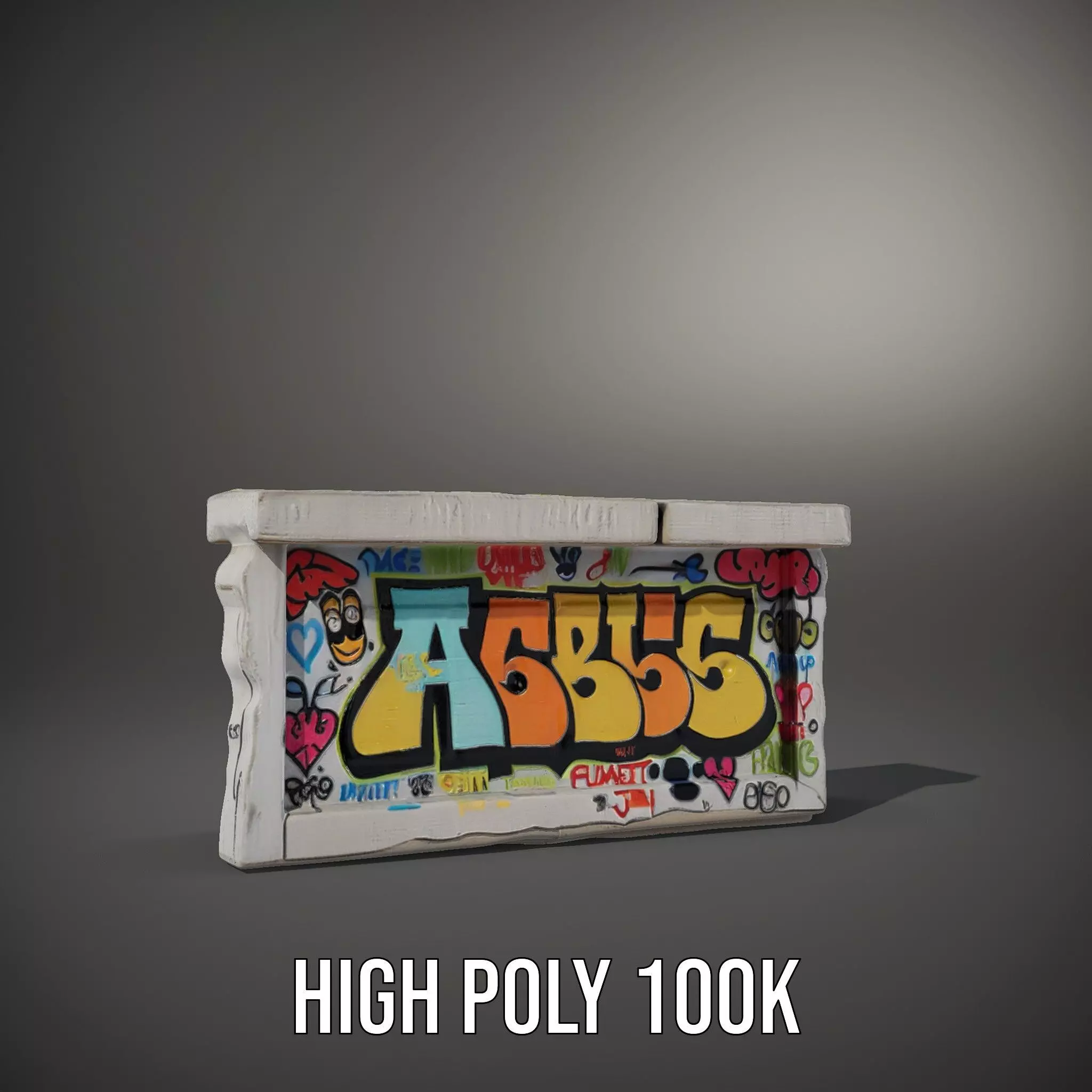 Colorful Graffiti Wall model pack Texture_10