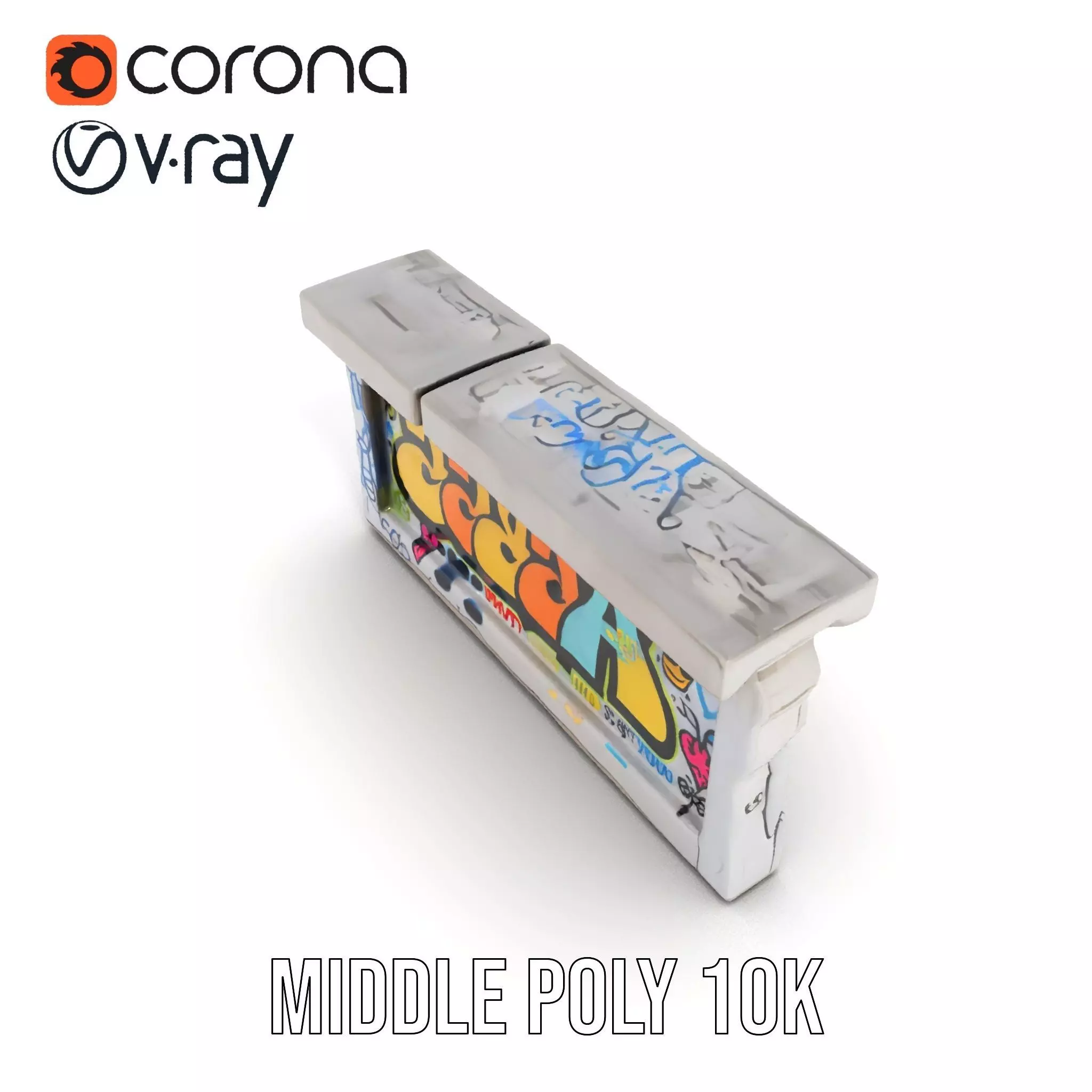 Colorful Graffiti Wall model pack Texture_11