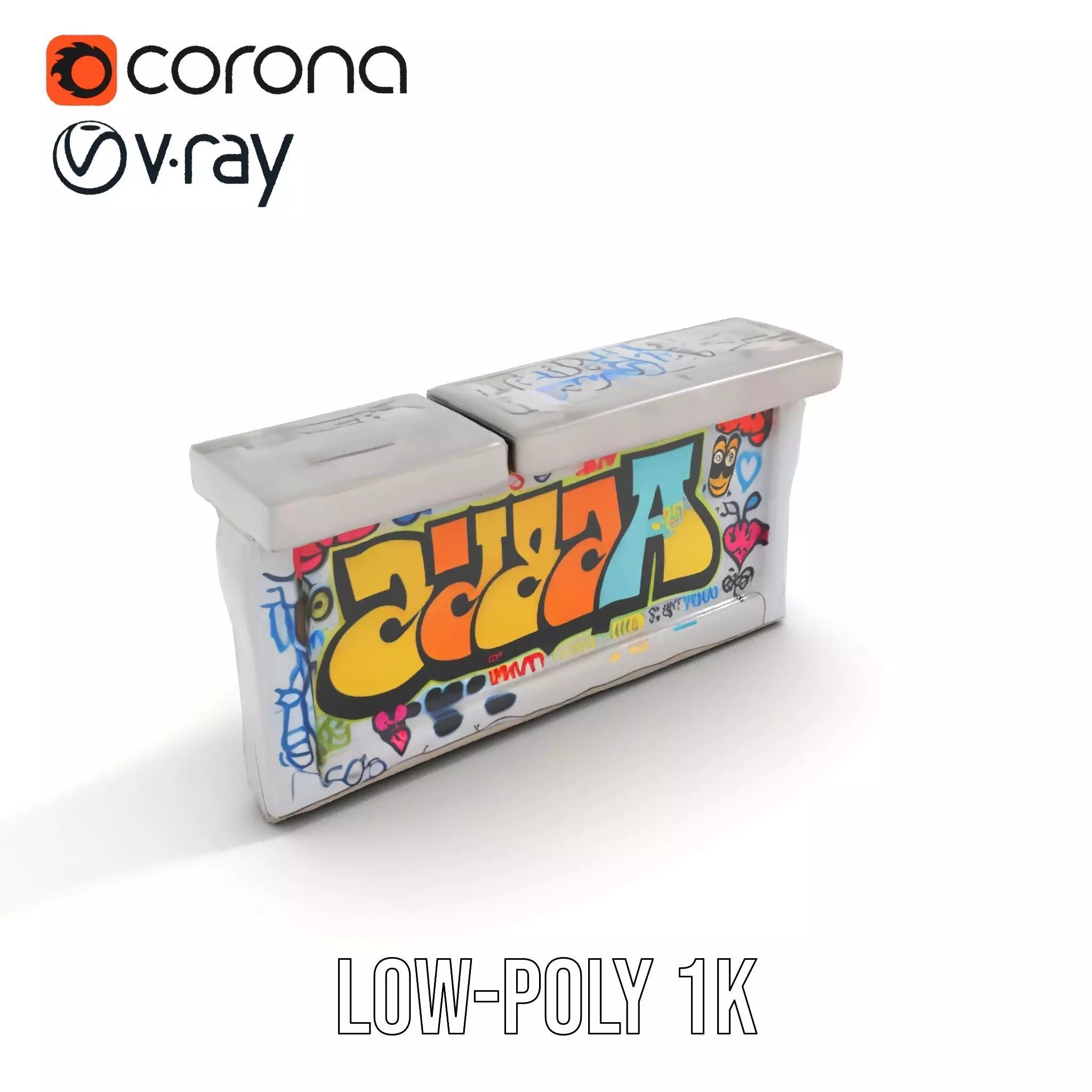 Colorful Graffiti Wall model pack Texture_17