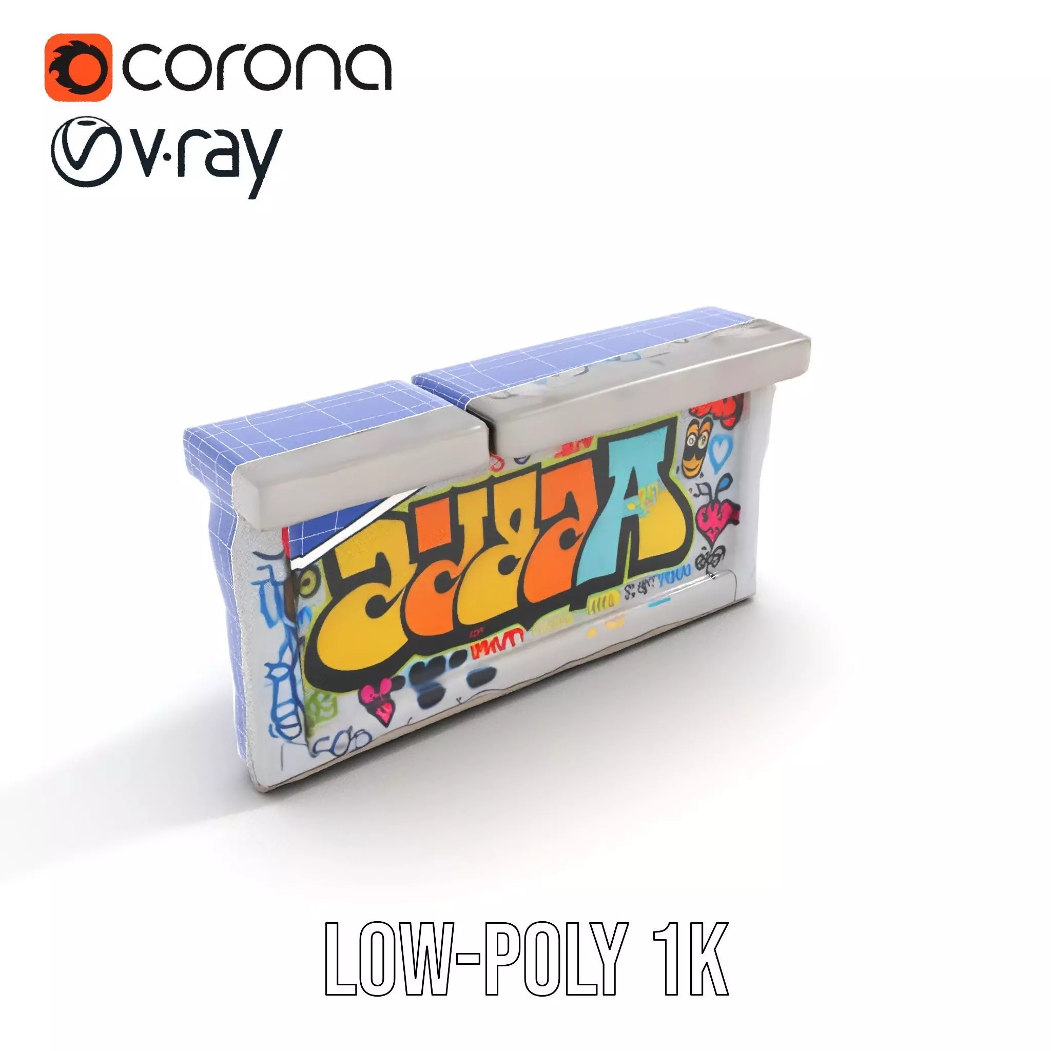 Colorful Graffiti Wall model pack Texture_12