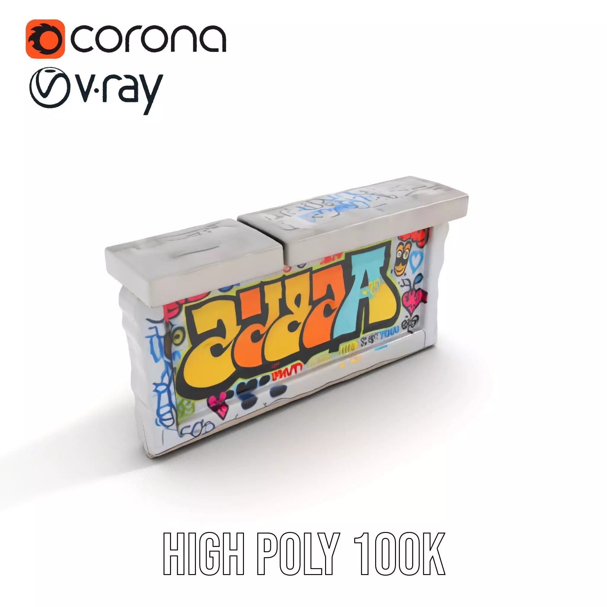 Colorful Graffiti Wall model pack Texture_15