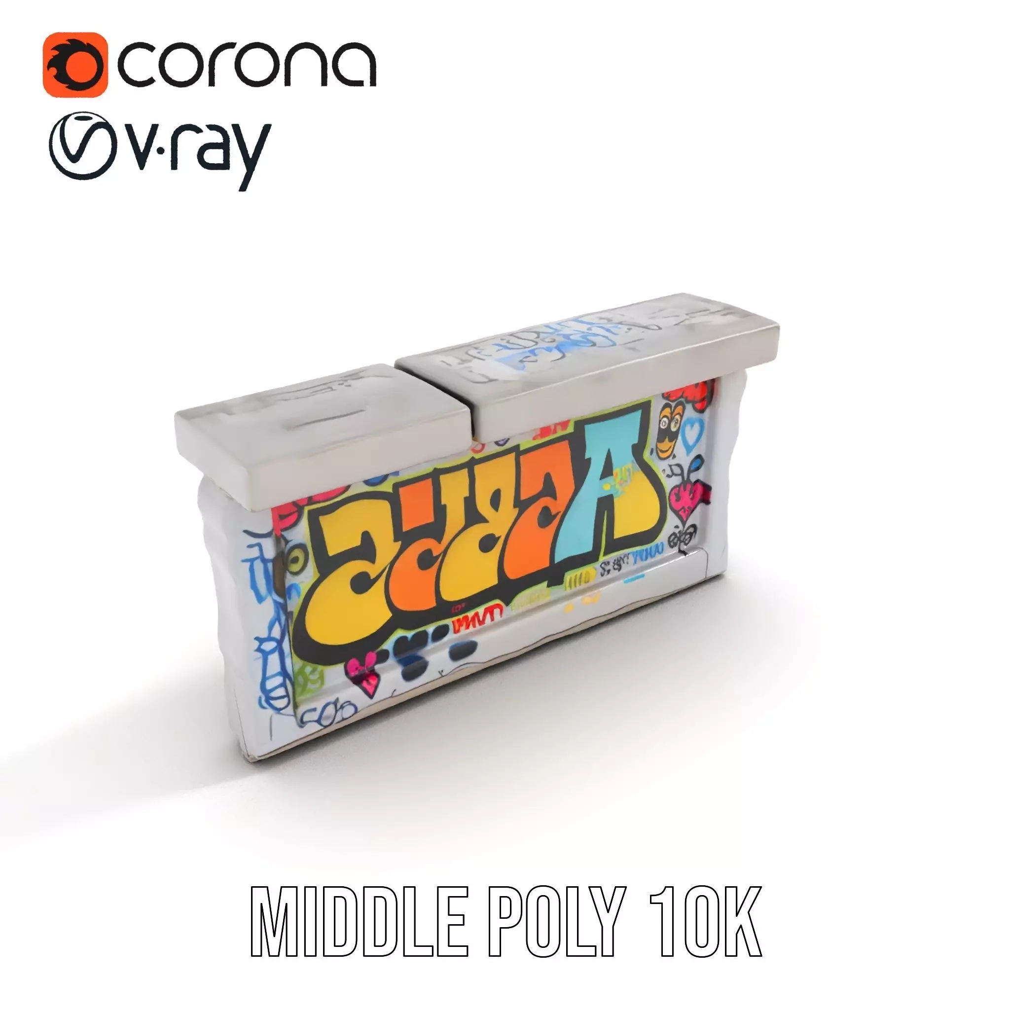 Colorful Graffiti Wall model pack Texture_5