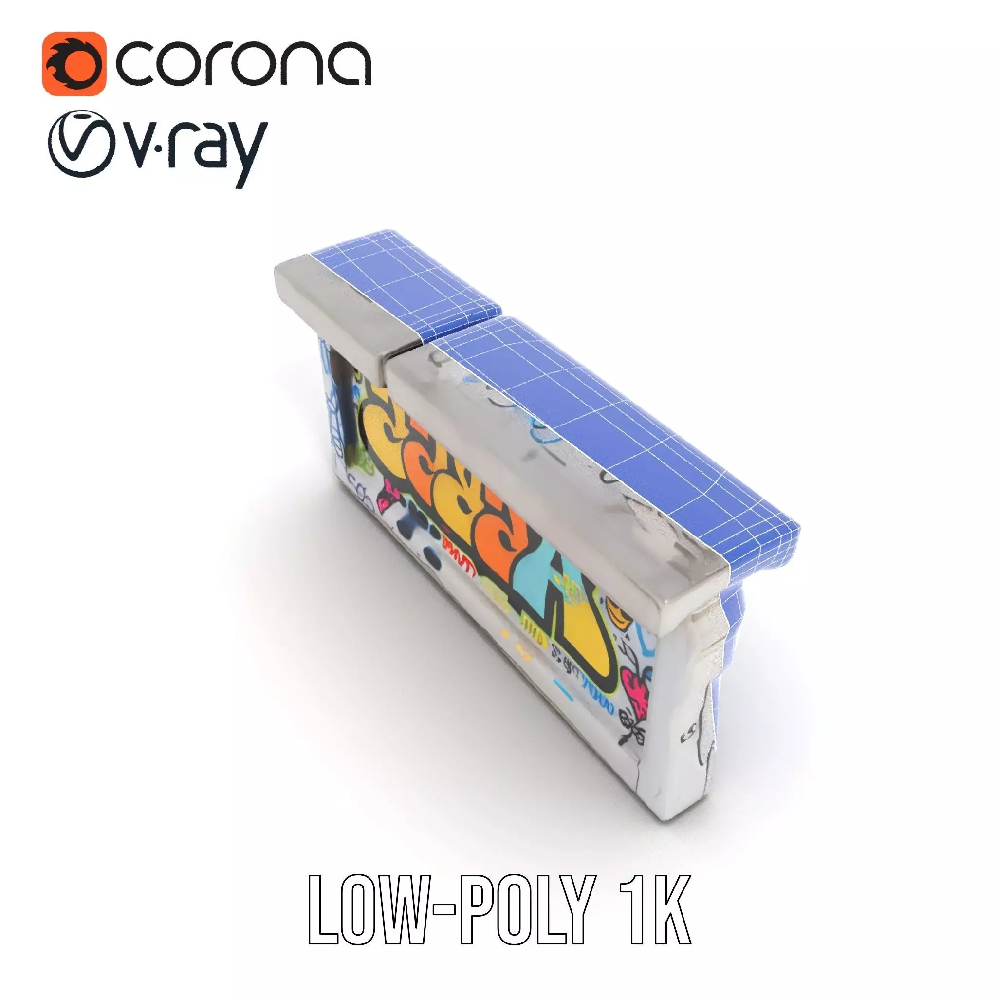 Colorful Graffiti Wall model pack Texture_25