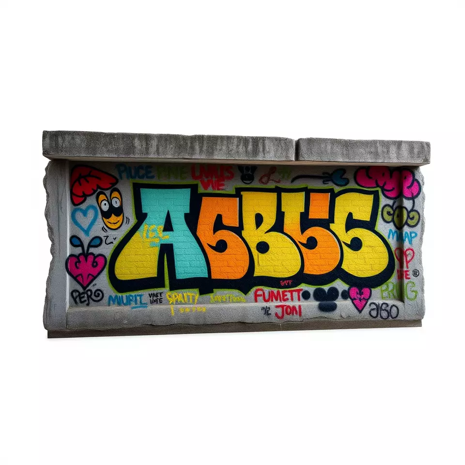 Colorful Graffiti Wall model pack Texture_2