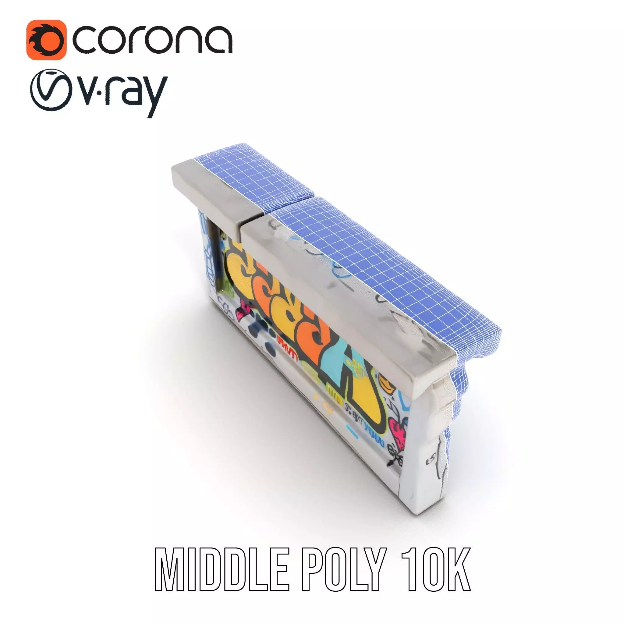 Colorful Graffiti Wall model pack Texture_21