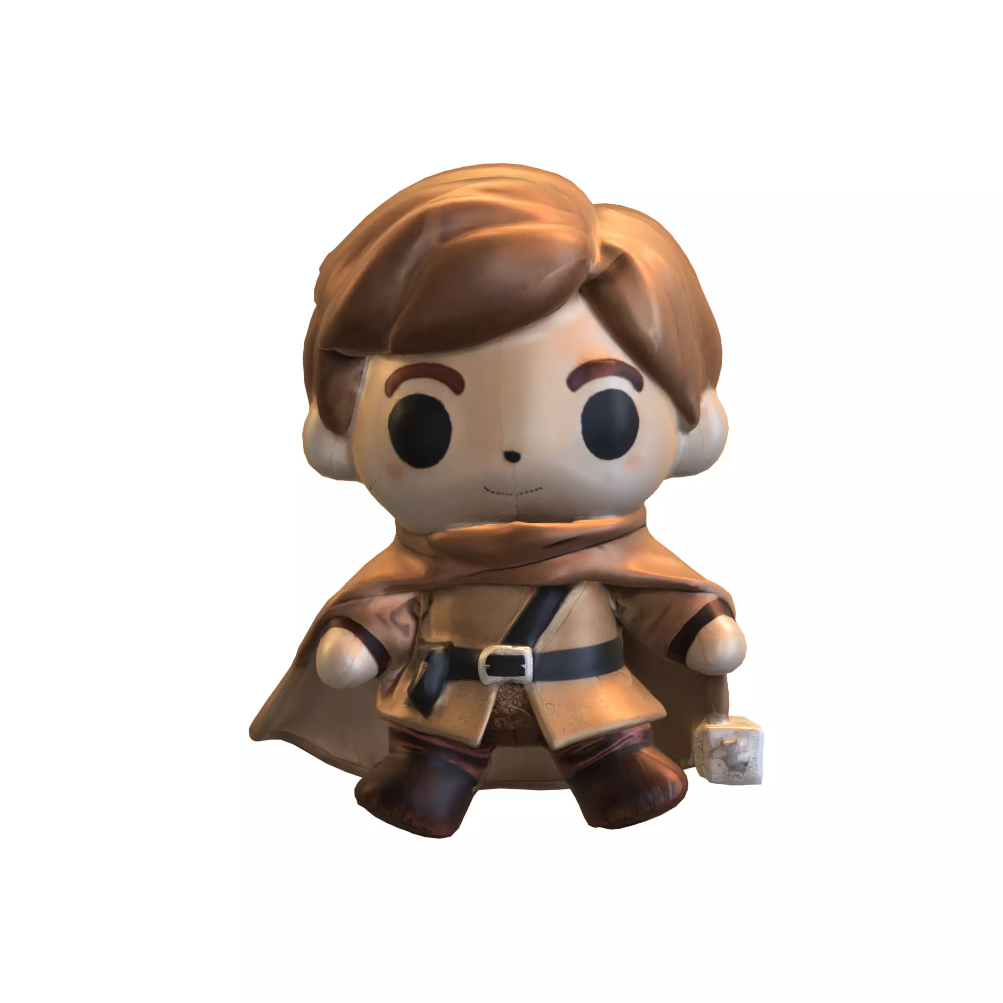 pack chibi doll starwars Low-poly 3D model_16