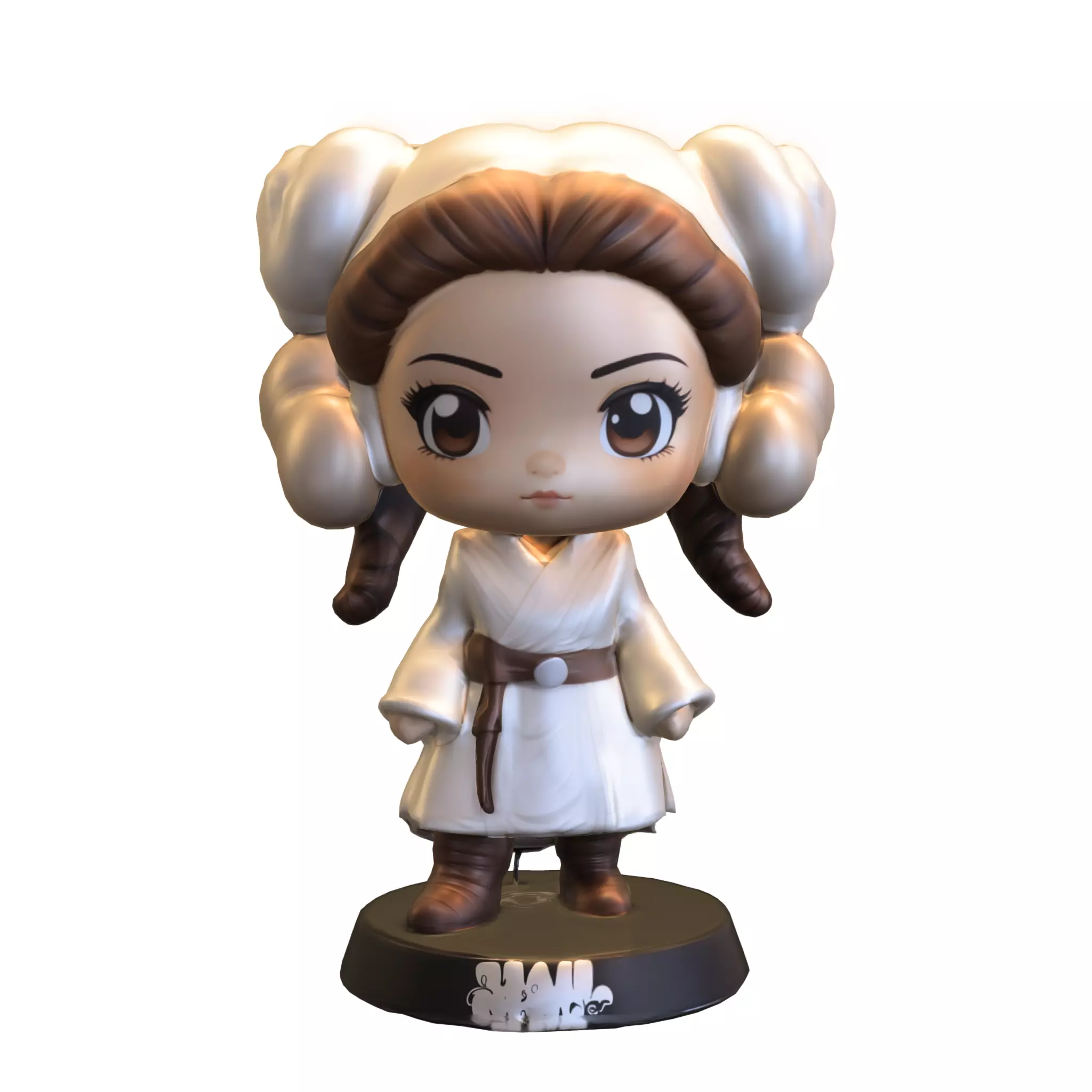 pack chibi doll starwars Low-poly 3D model_12