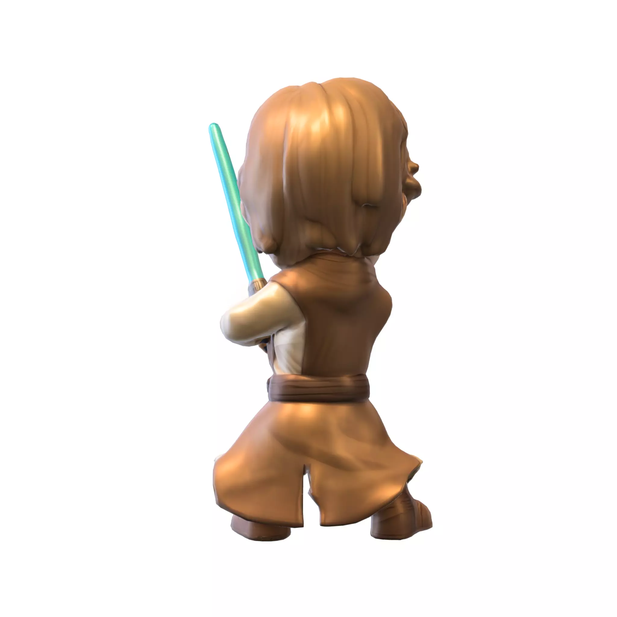 pack chibi doll starwars Low-poly 3D model_3