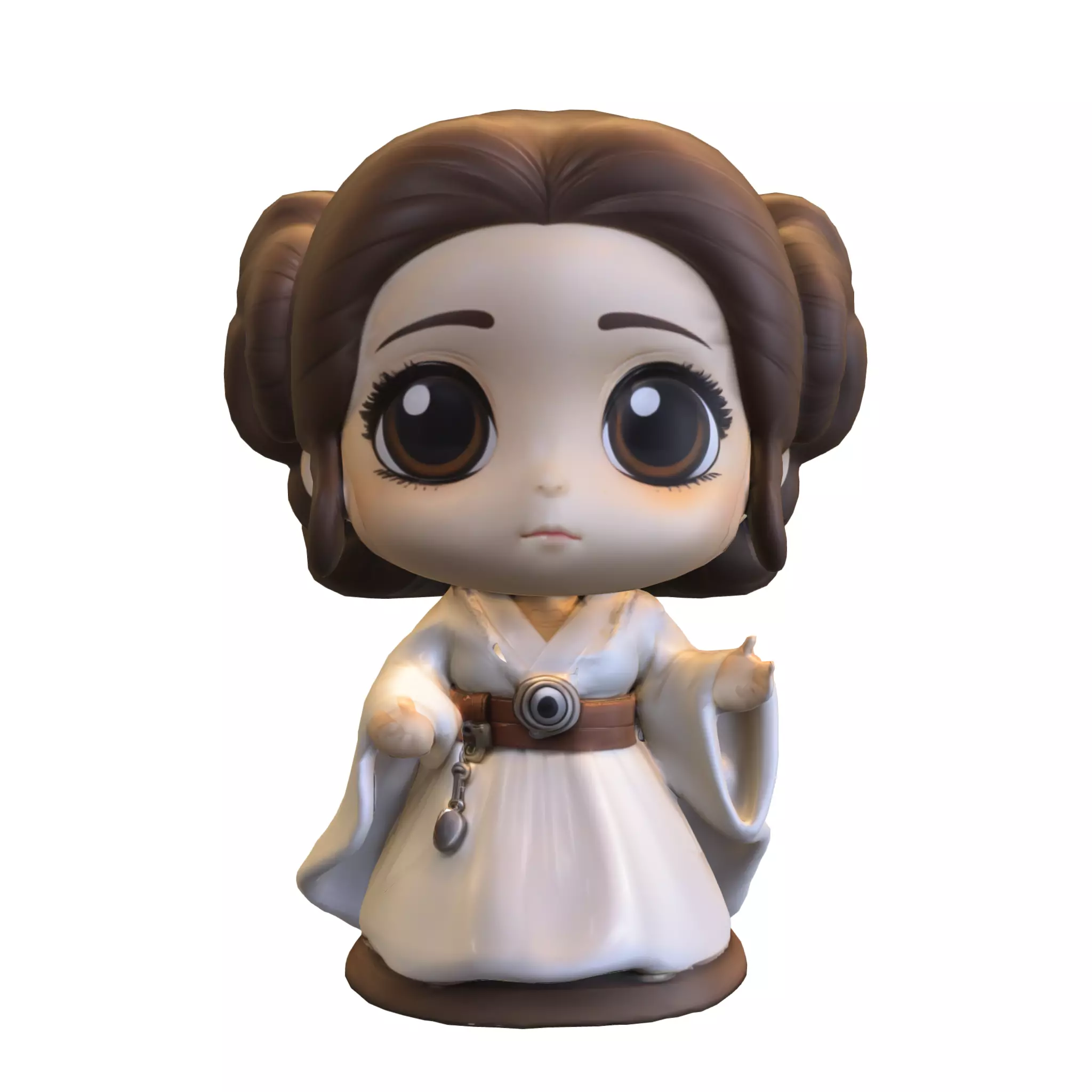 pack chibi doll starwars Low-poly 3D model_6
