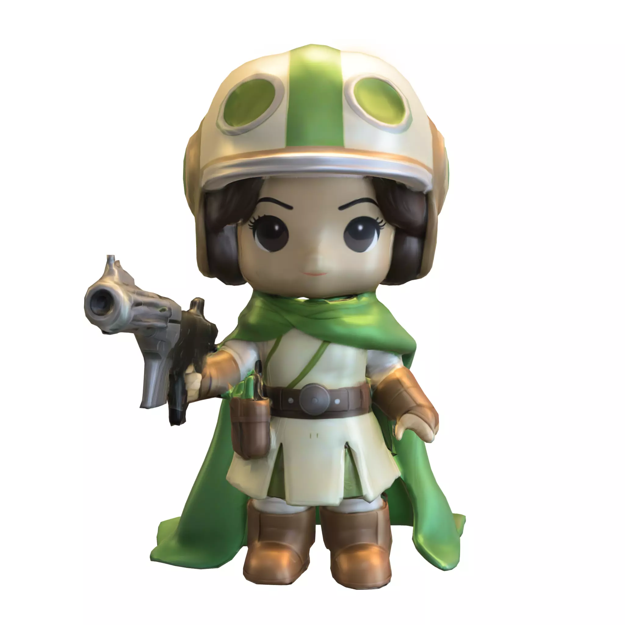 pack chibi doll starwars Low-poly 3D model_17
