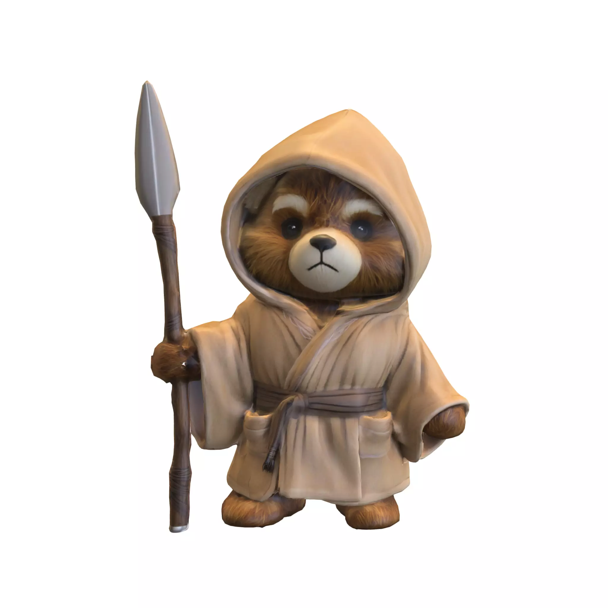 pack chibi doll starwars Low-poly 3D model_13