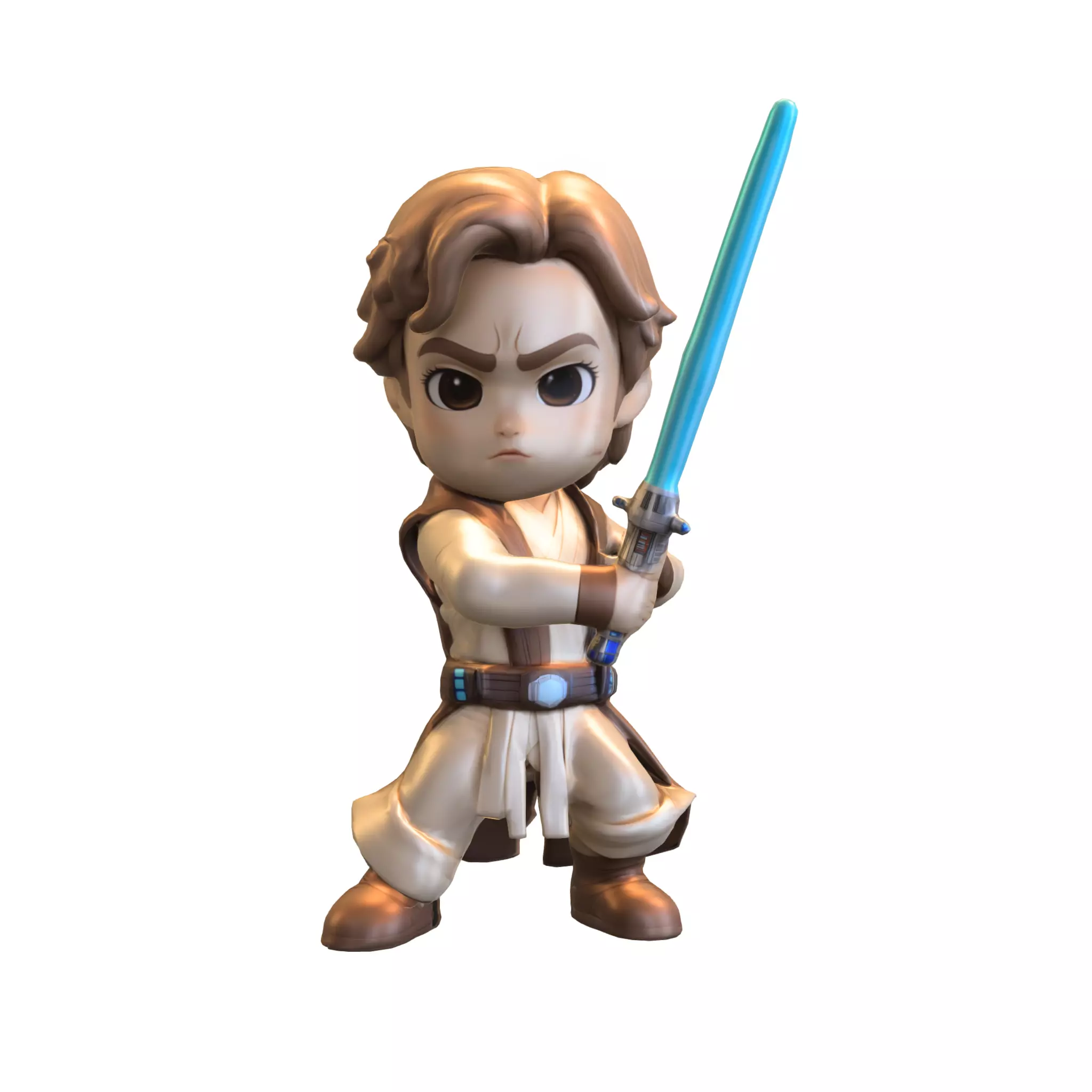 pack chibi doll starwars Low-poly 3D model_14