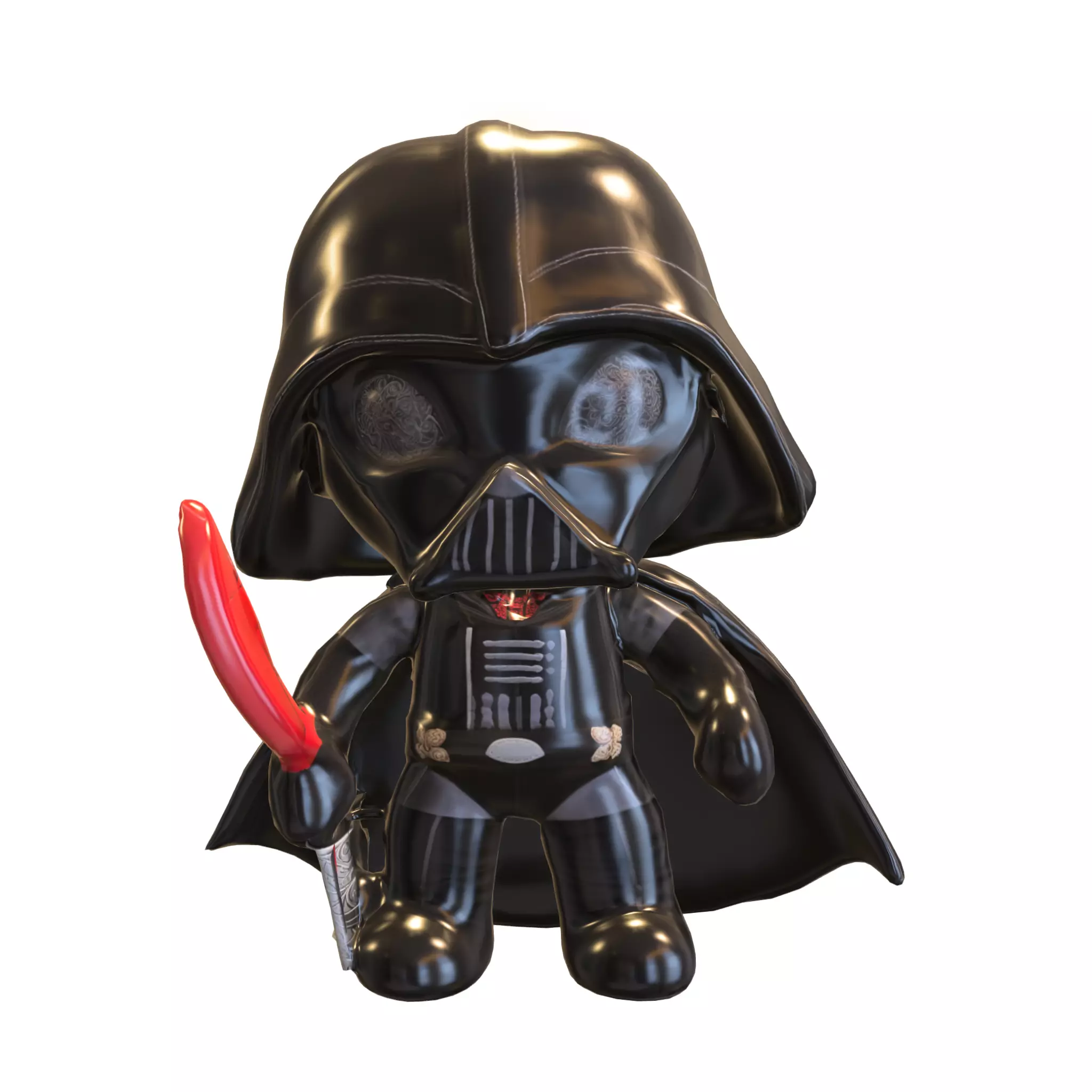 pack chibi doll starwars Low-poly 3D model_15