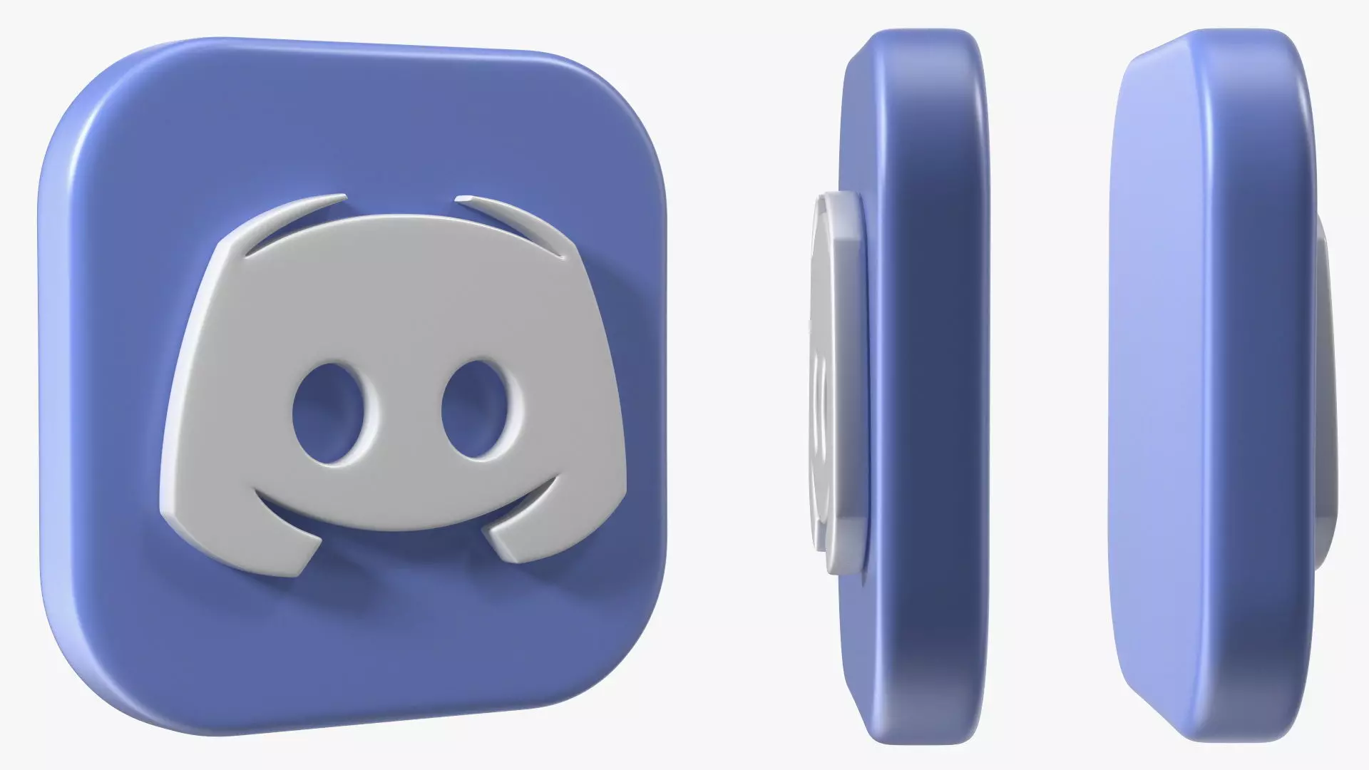 Discord Icon 3D model_6