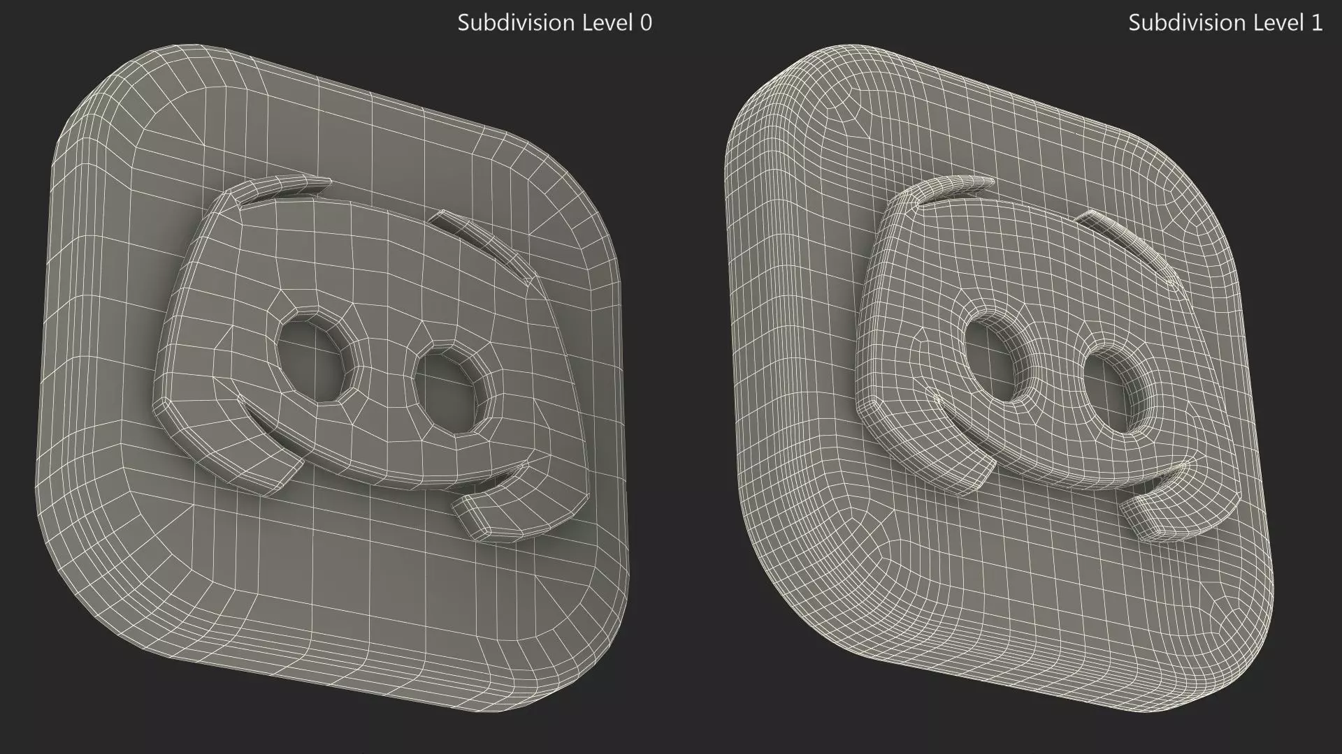 Discord Icon 3D model_10