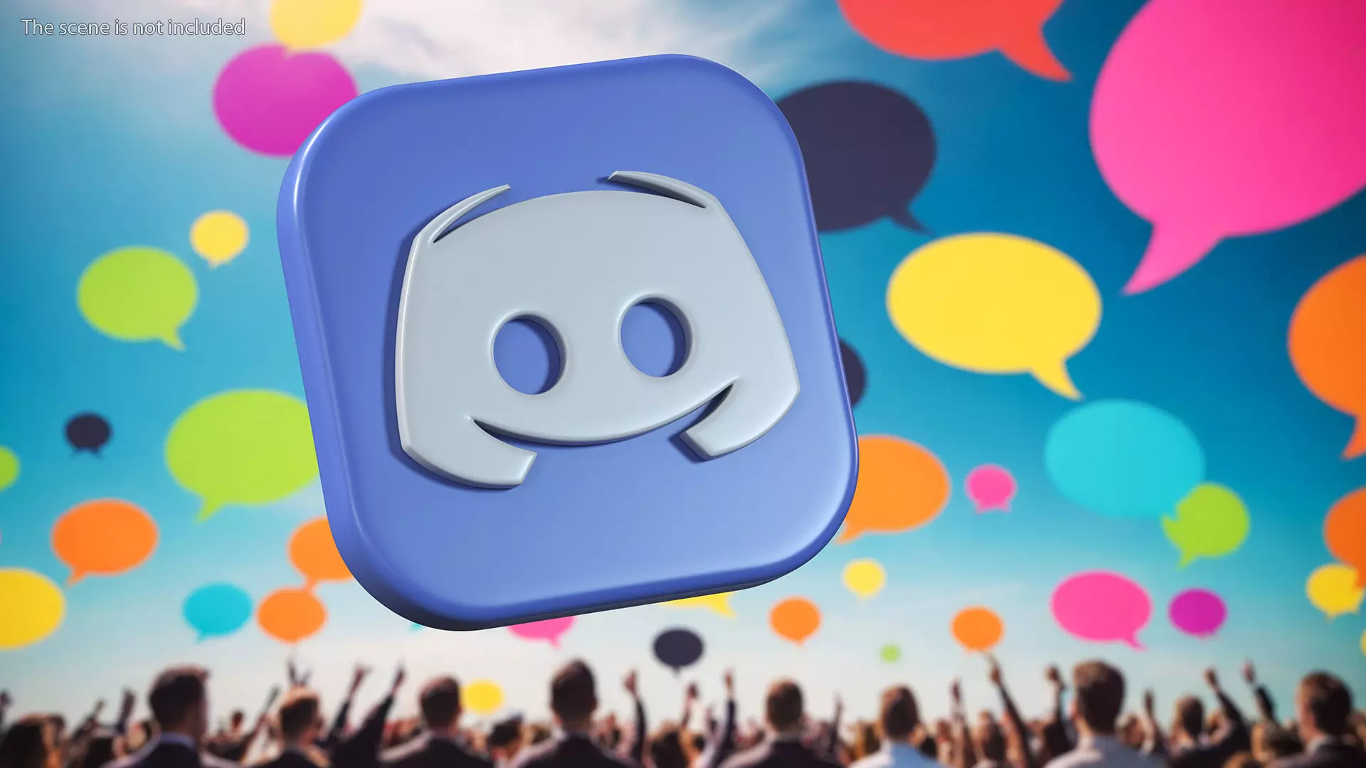 Discord Icon 3D model_1