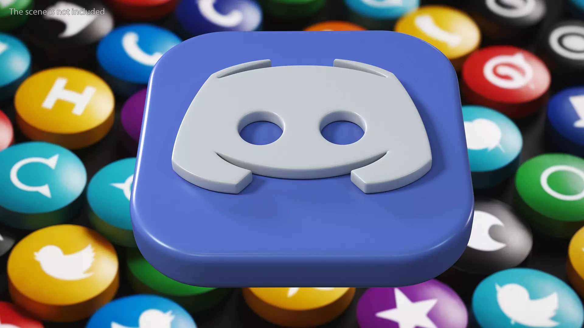Discord Icon 3D model_3