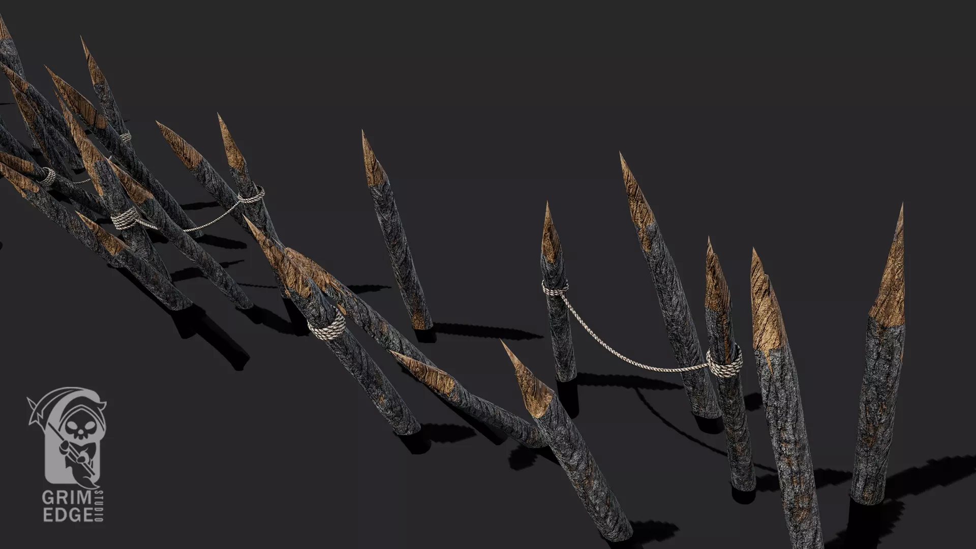 Wooden Trap Low-poly 3D model_7