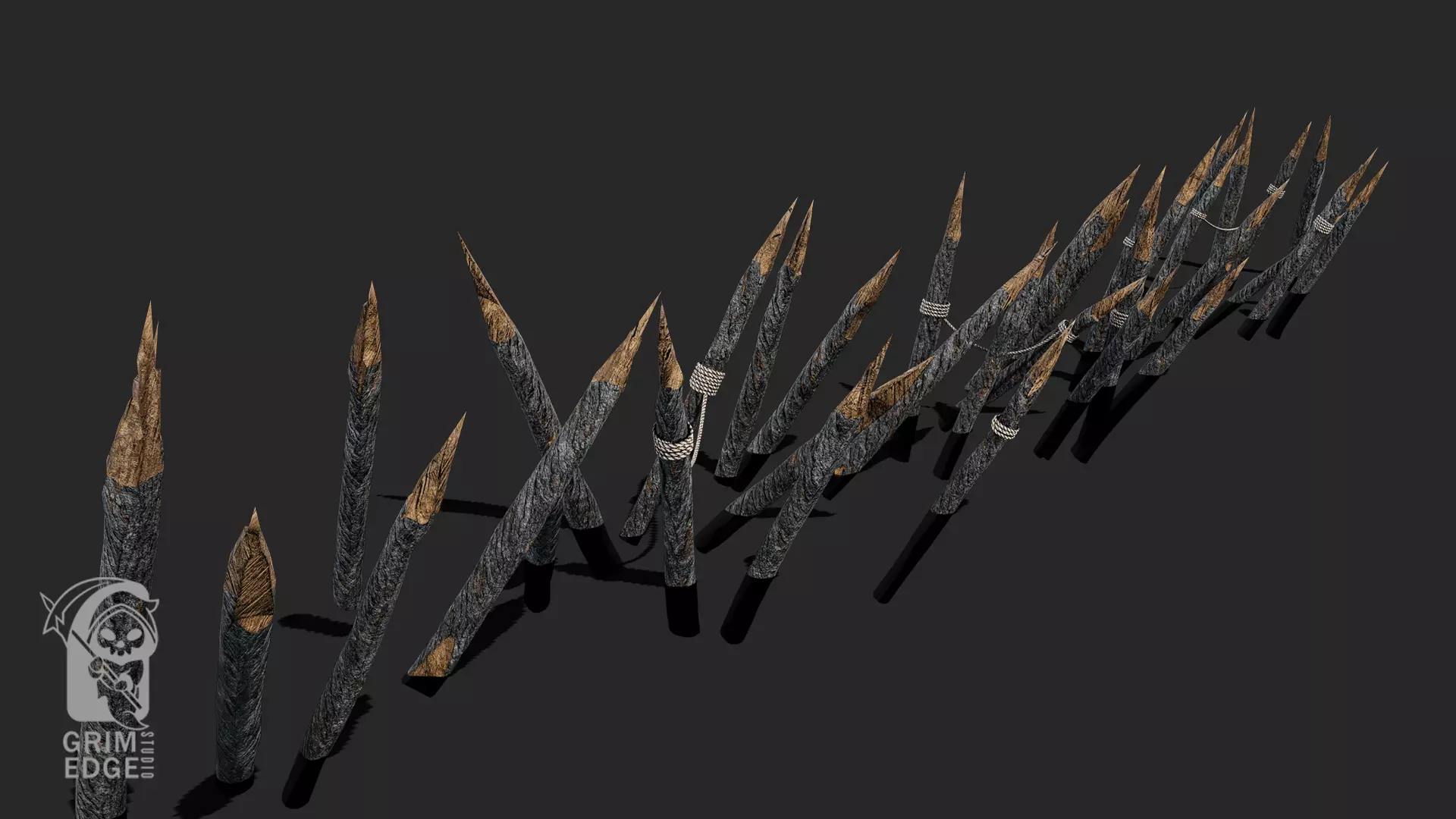 Wooden Trap Low-poly 3D model_2