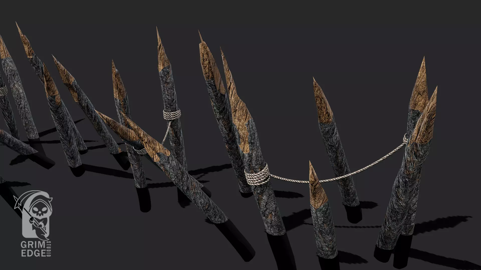 Wooden Trap Low-poly 3D model_5