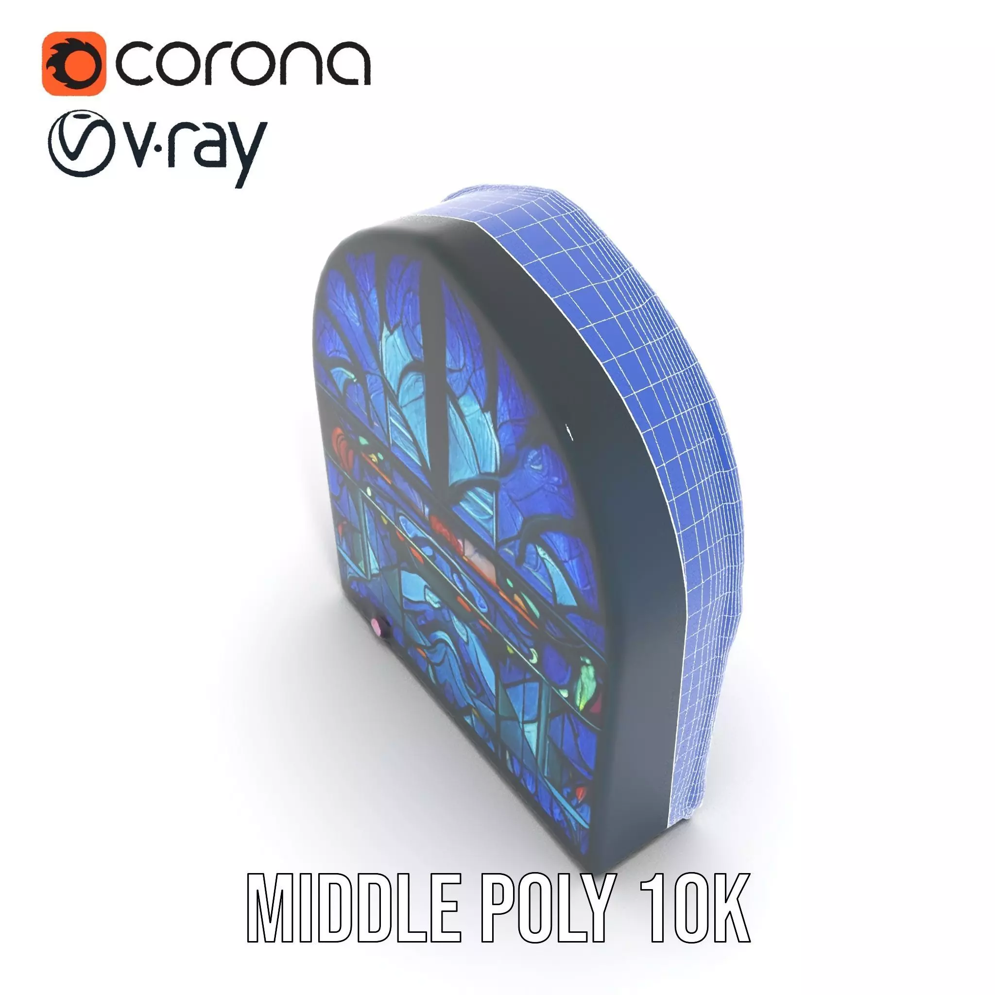 Vibrant Stained Glass model pack Low-poly 3D model_24