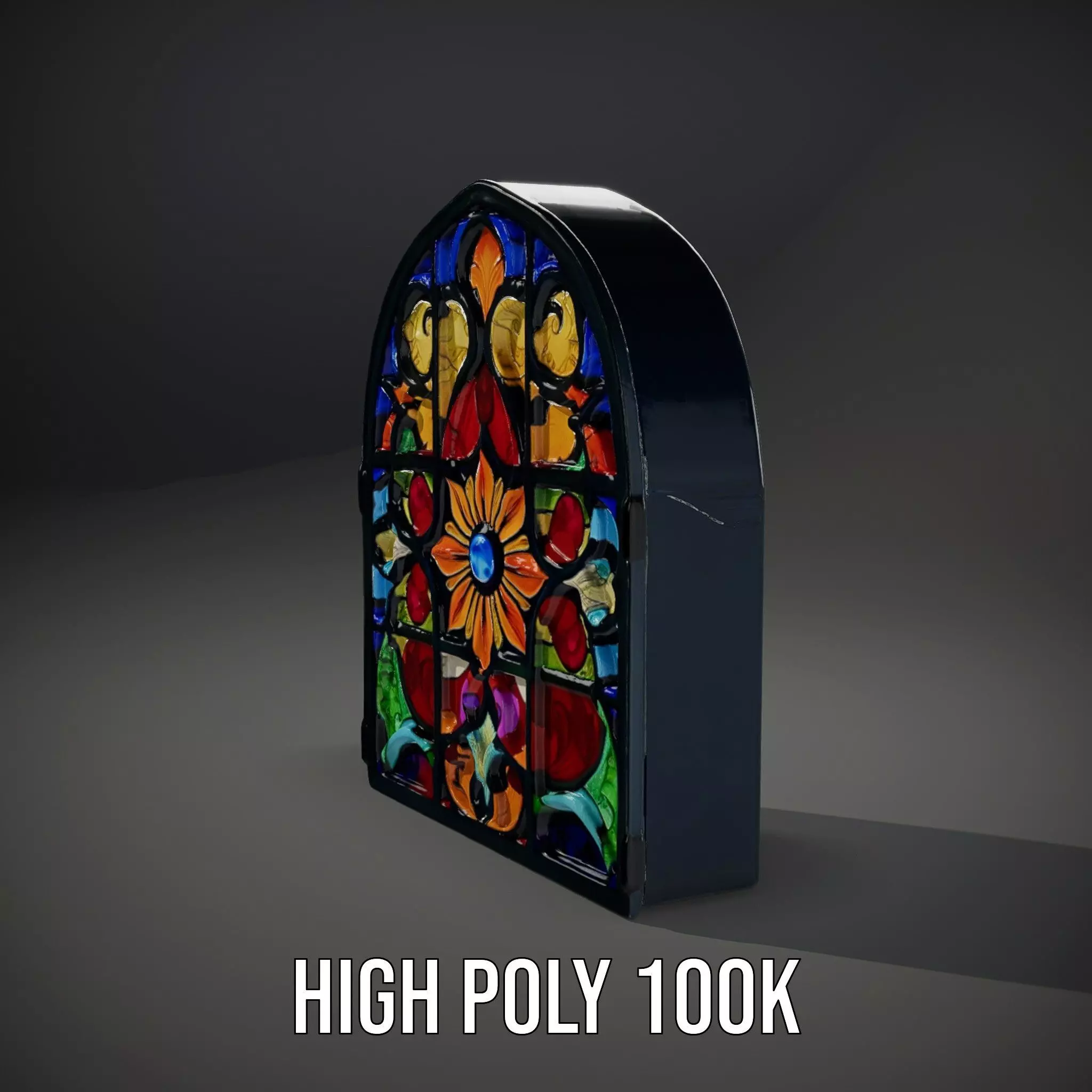 Vibrant Stained Glass model pack Low-poly 3D model_8