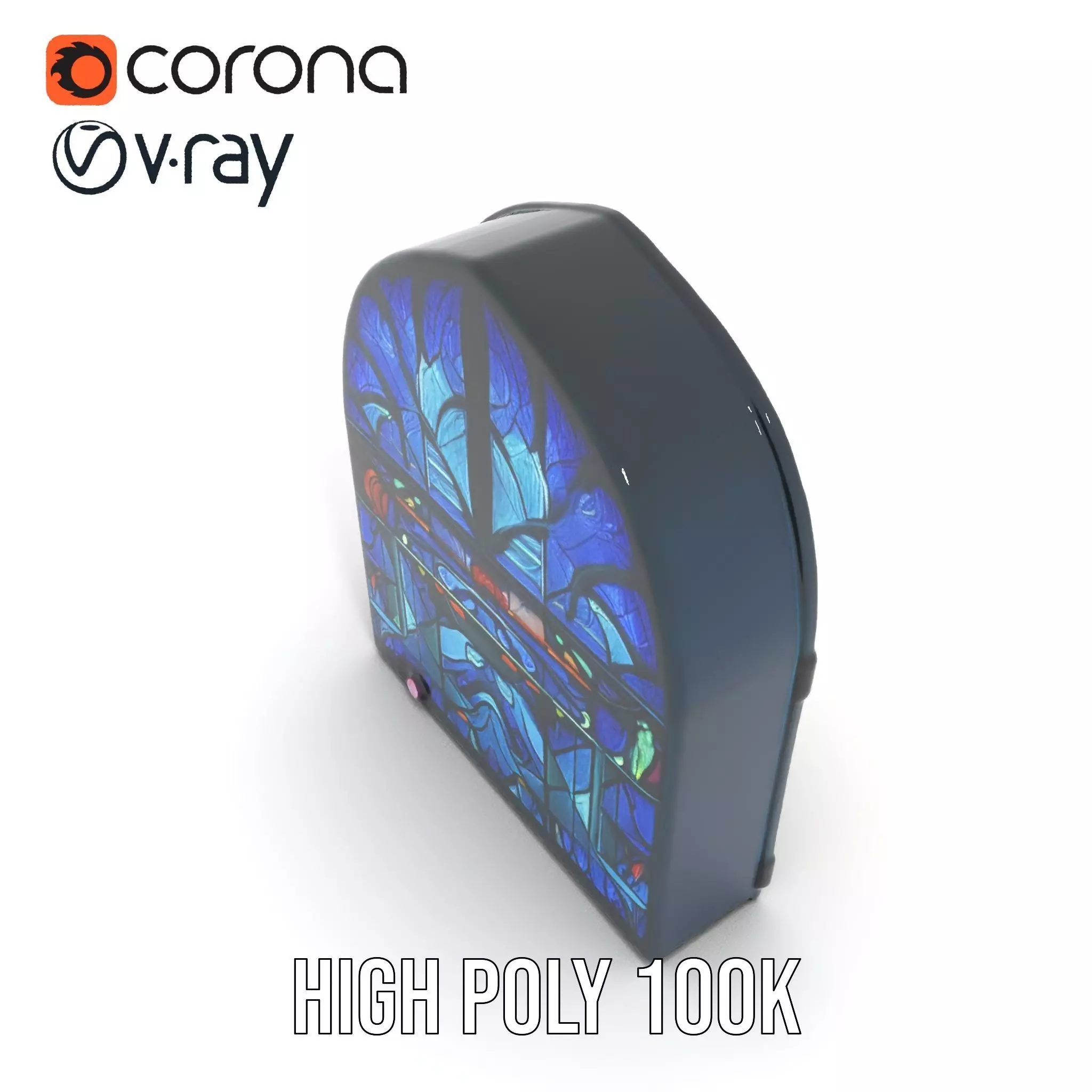 Vibrant Stained Glass model pack Low-poly 3D model_18