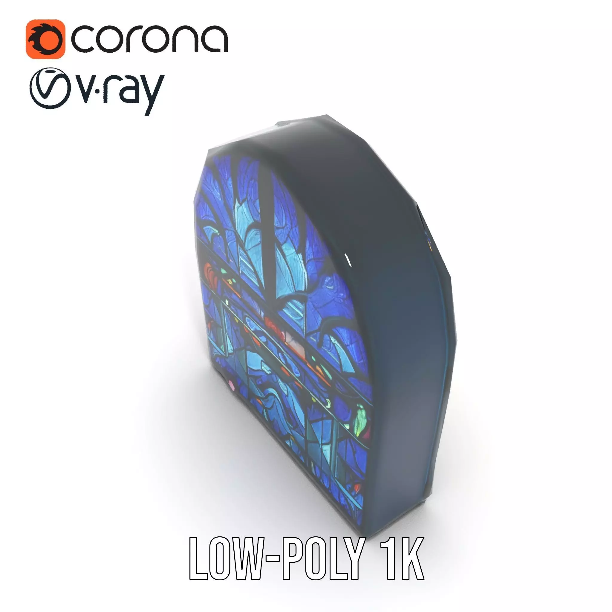 Vibrant Stained Glass model pack Low-poly 3D model_20