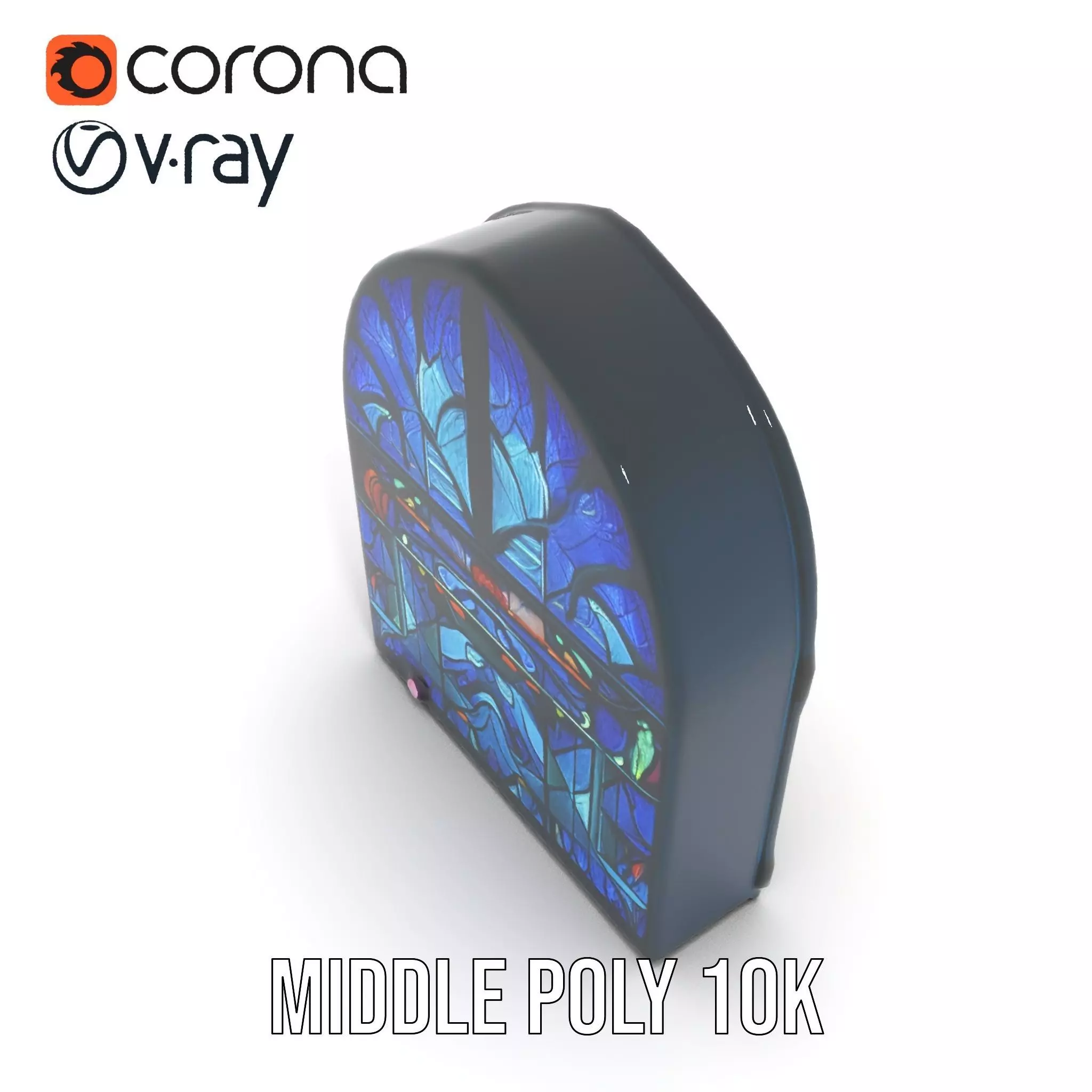 Vibrant Stained Glass model pack Low-poly 3D model_5
