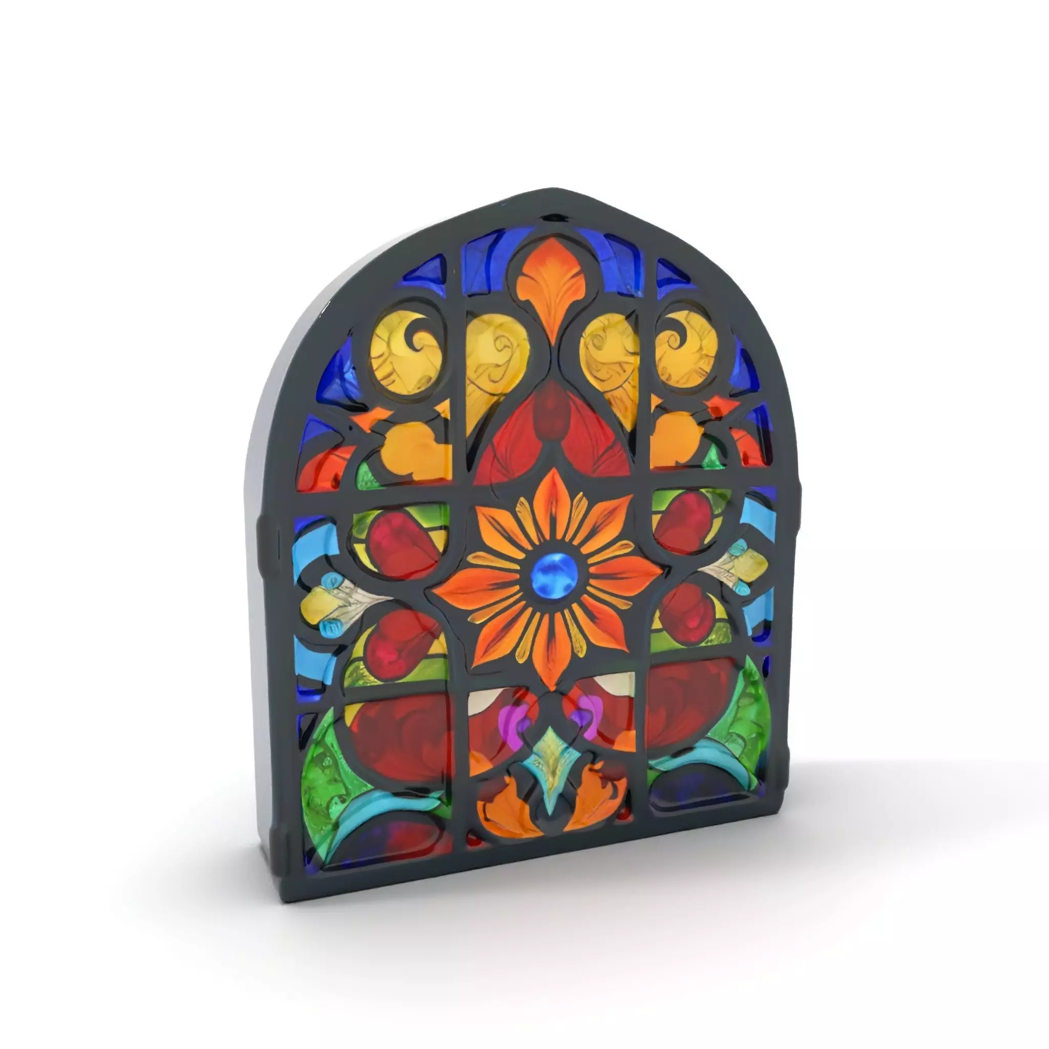 Vibrant Stained Glass model pack Low-poly 3D model_0