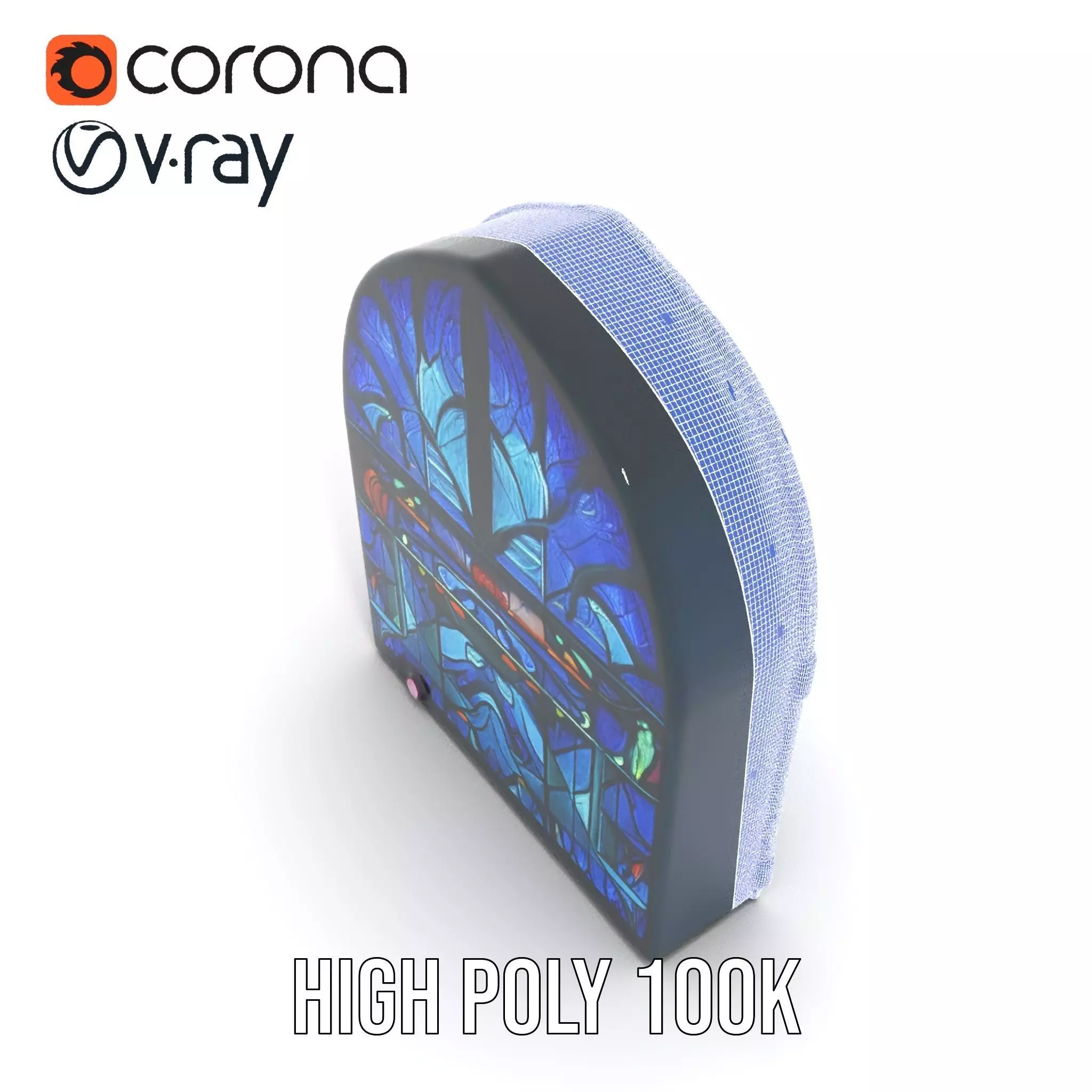 Vibrant Stained Glass model pack Low-poly 3D model_32