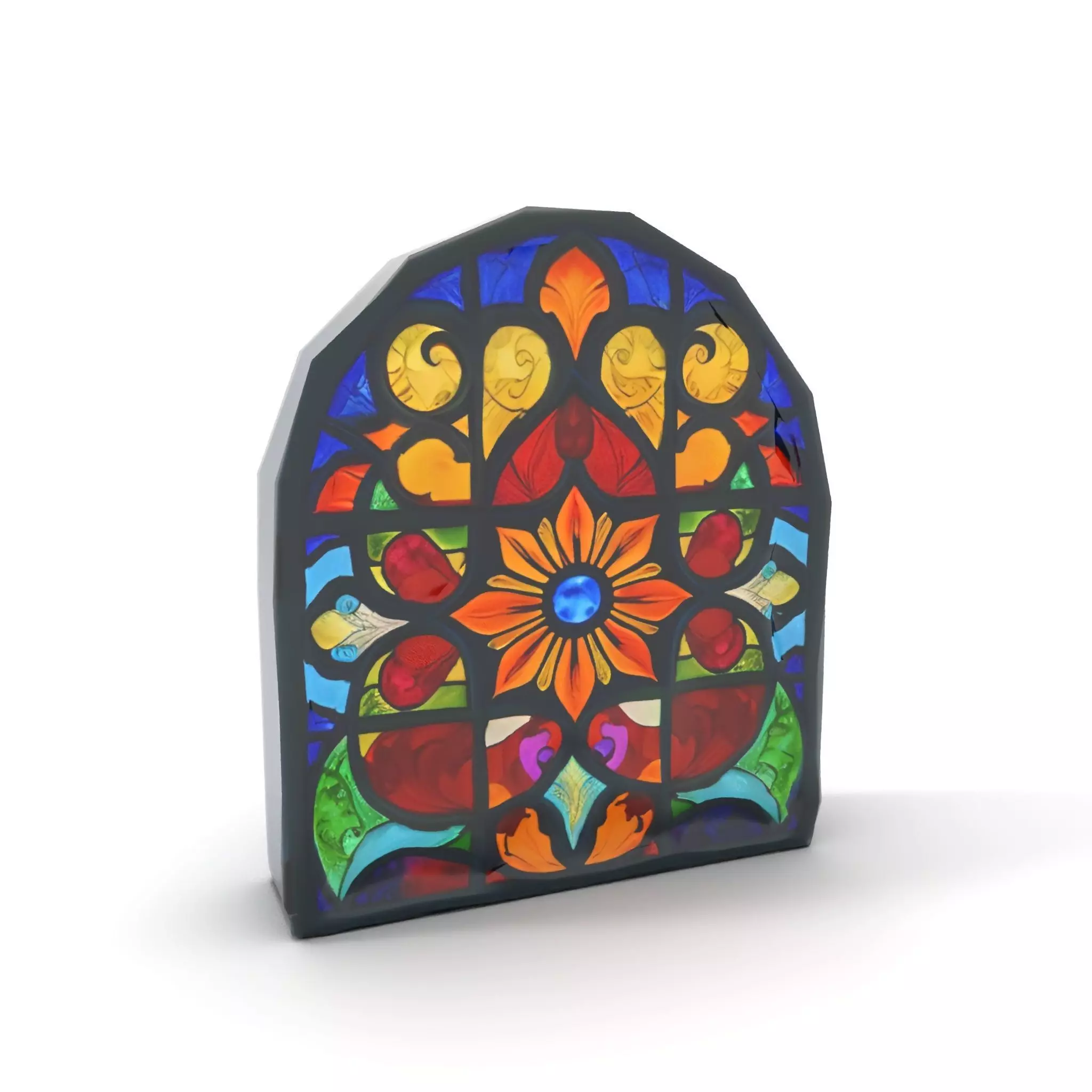 Vibrant Stained Glass model pack Low-poly 3D model_17
