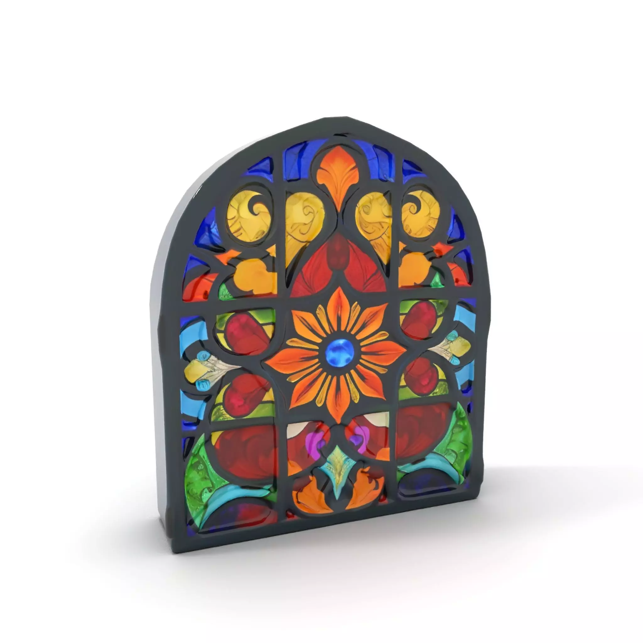 Vibrant Stained Glass model pack Low-poly 3D model_6