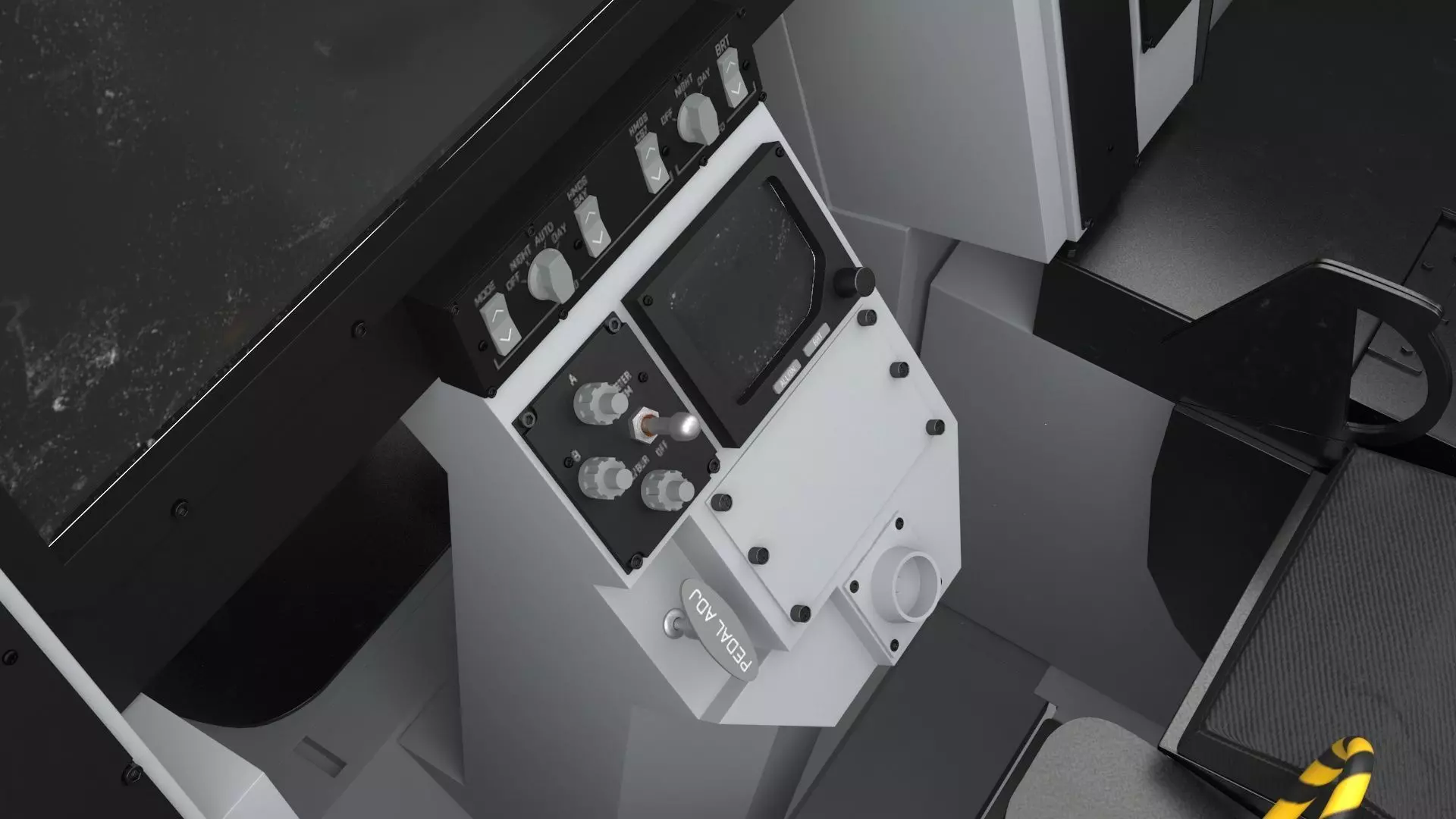 F-35 Fighter Cockpit Simulator Turned Off 3D model_20