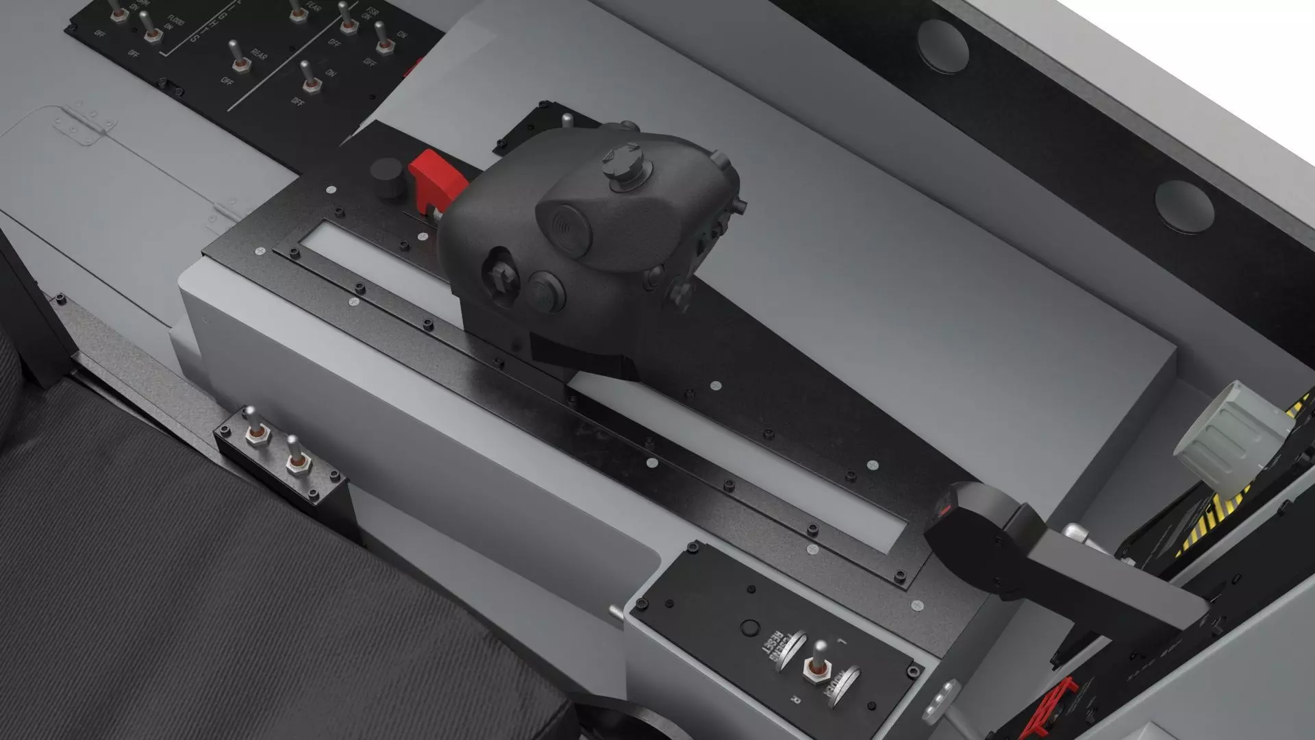 F-35 Fighter Cockpit Simulator Turned Off 3D model_22