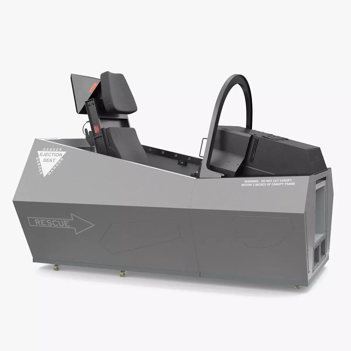 F-35 Fighter Cockpit Simulator Turned Off 3D model_6