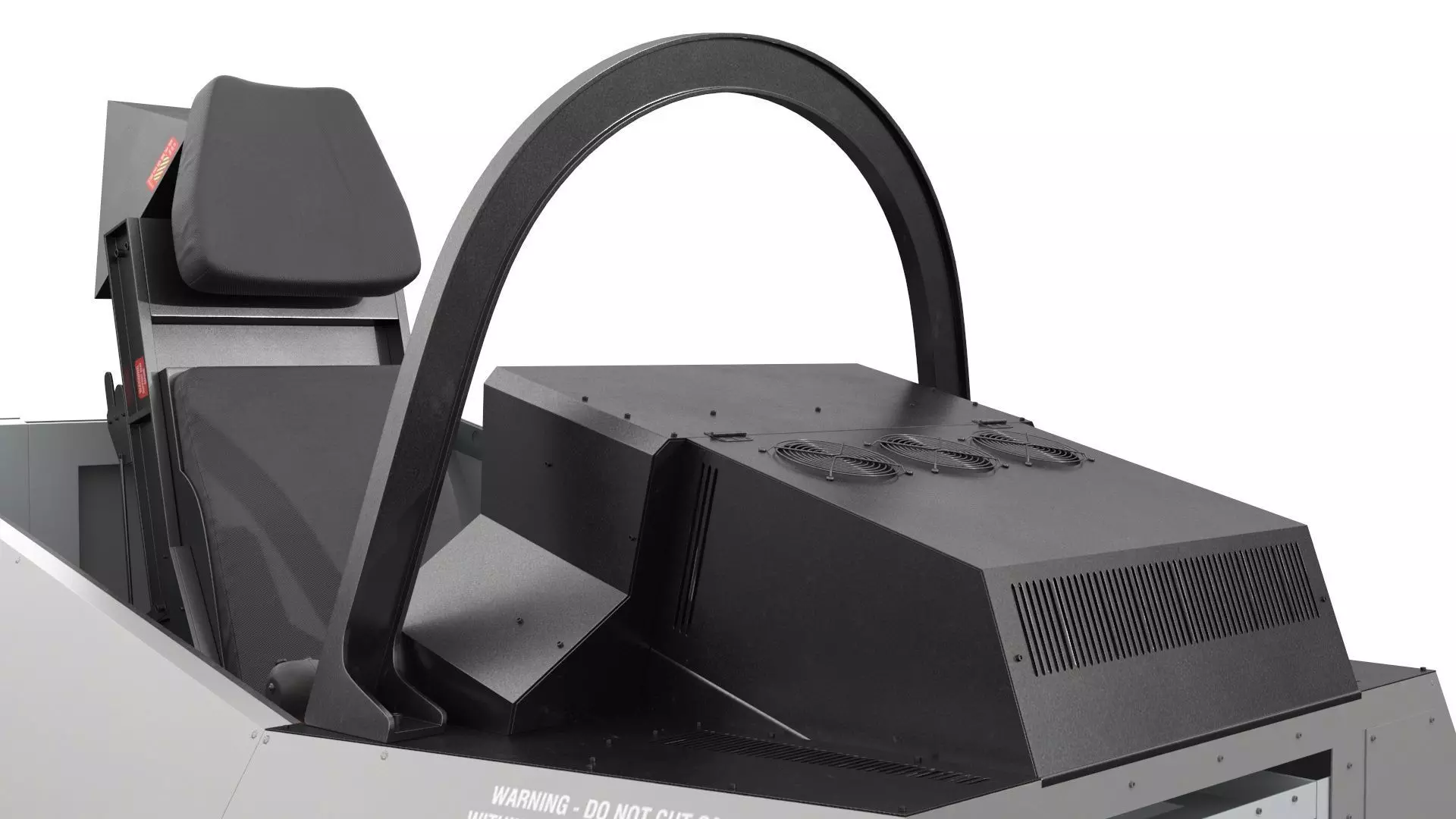 F-35 Fighter Cockpit Simulator Turned Off 3D model_15