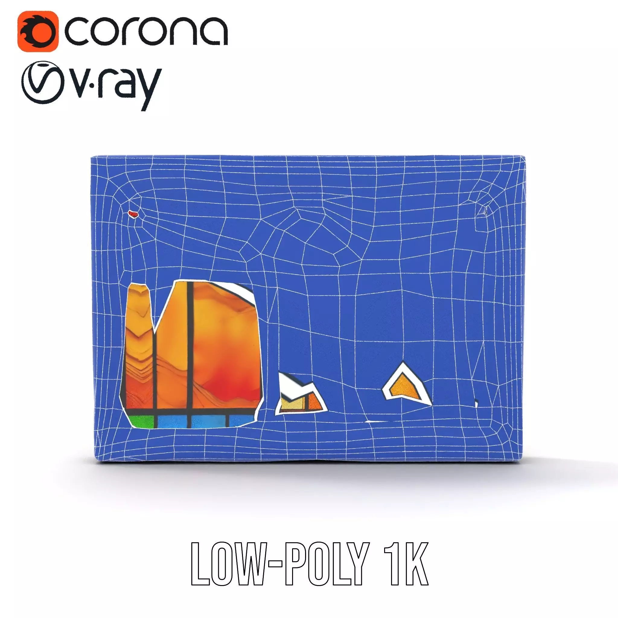 Vibrant Stained Glass Window model pack Low-poly 3D model_20